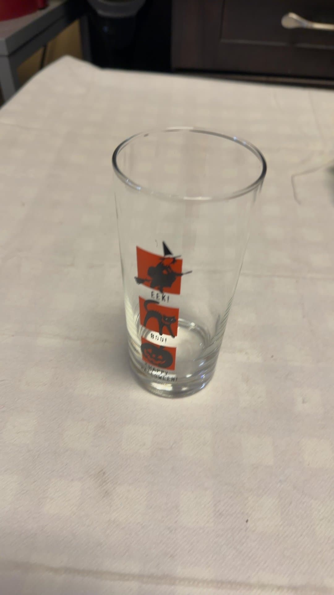 Vintage Halloween Themed Glass - Image 1