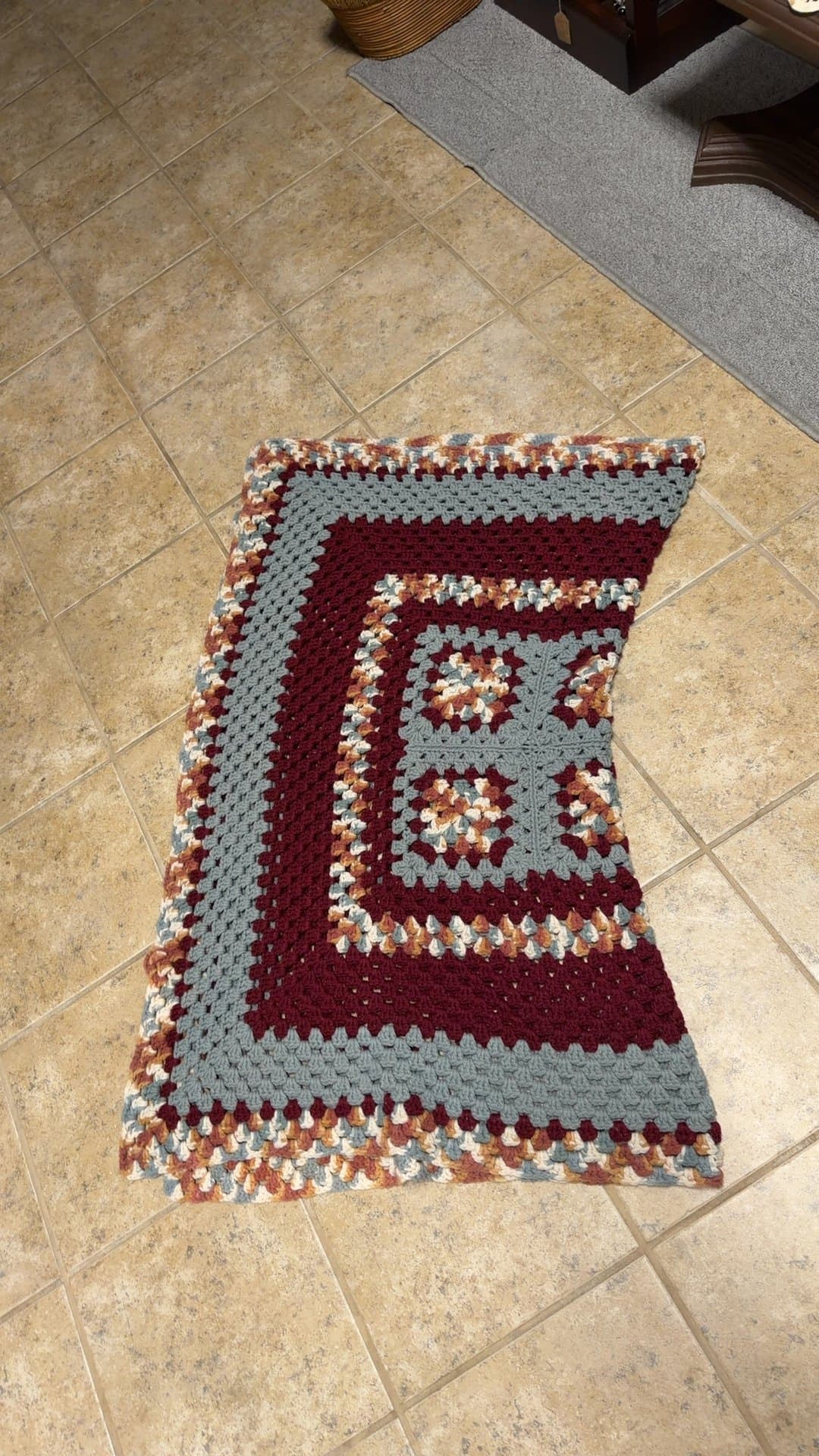 Handmade Crochet Blanket-small - Image 1