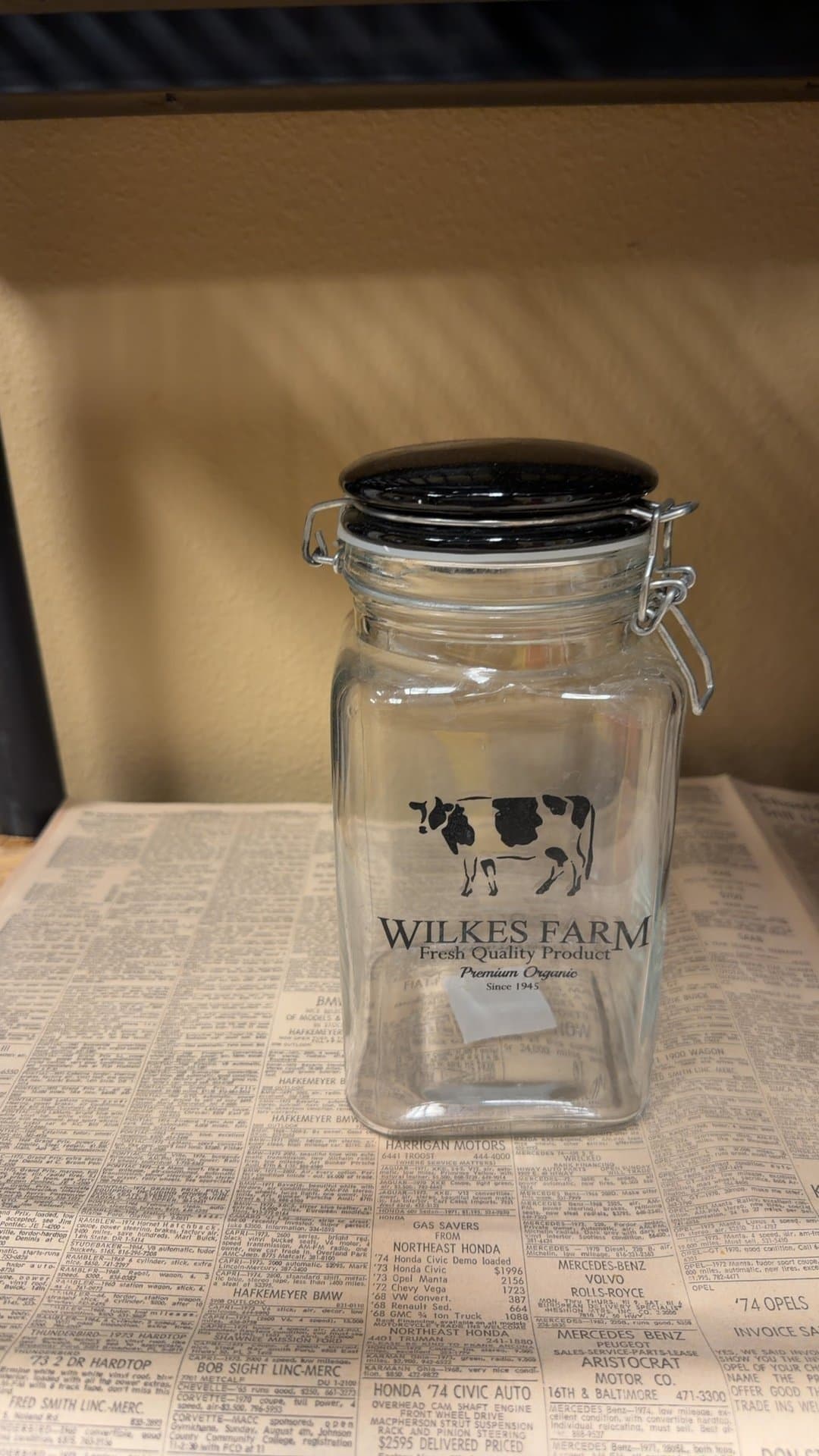 Wilkes Farm Glass Storage Jar - Image 1