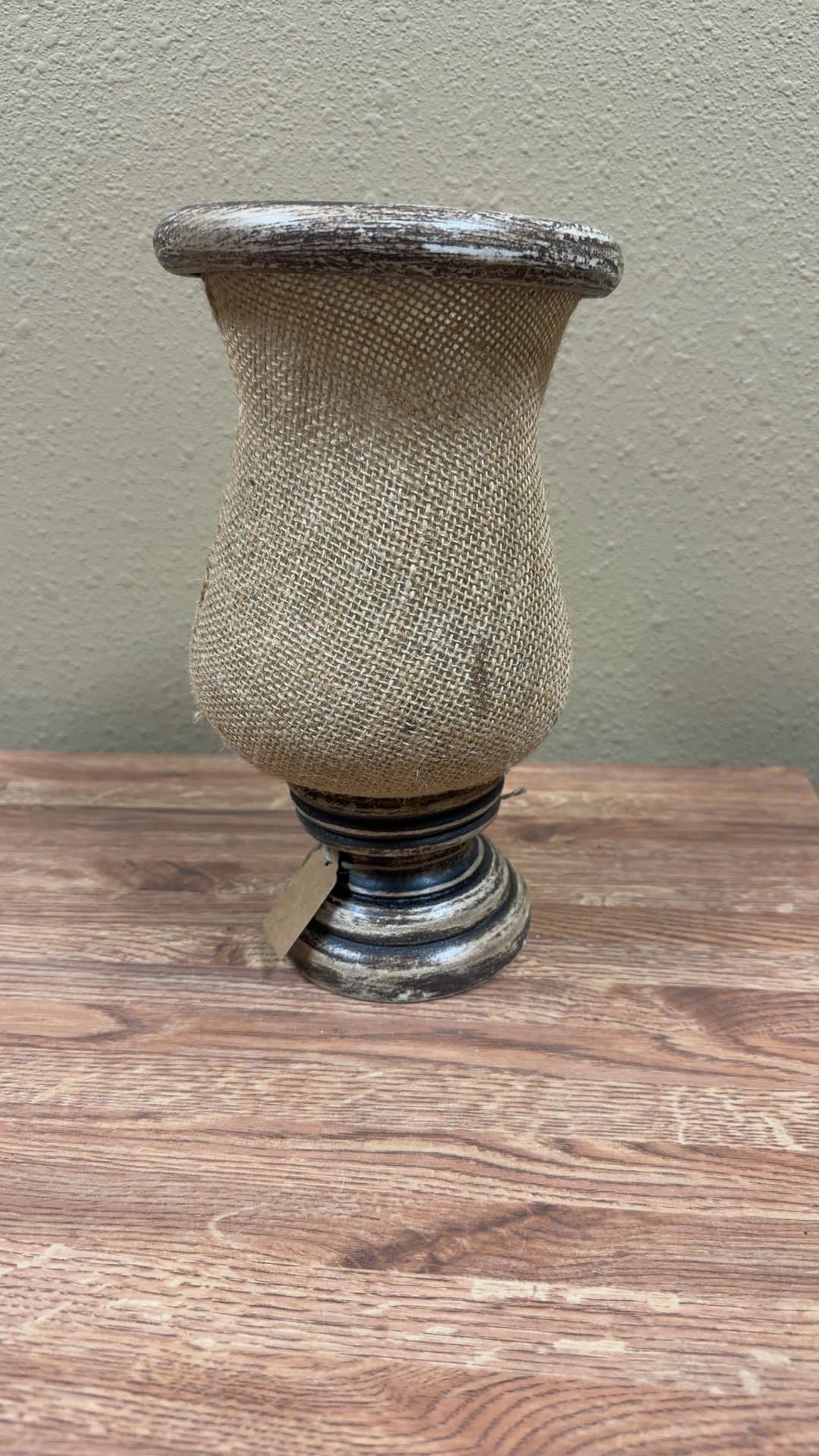 Rustic Farmhouse vase/pillar candle holder - Image 1