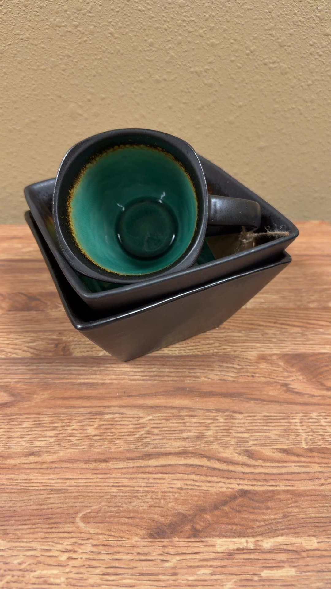 Modern Ceramic Mug and 2-Bowl Set - Image 1