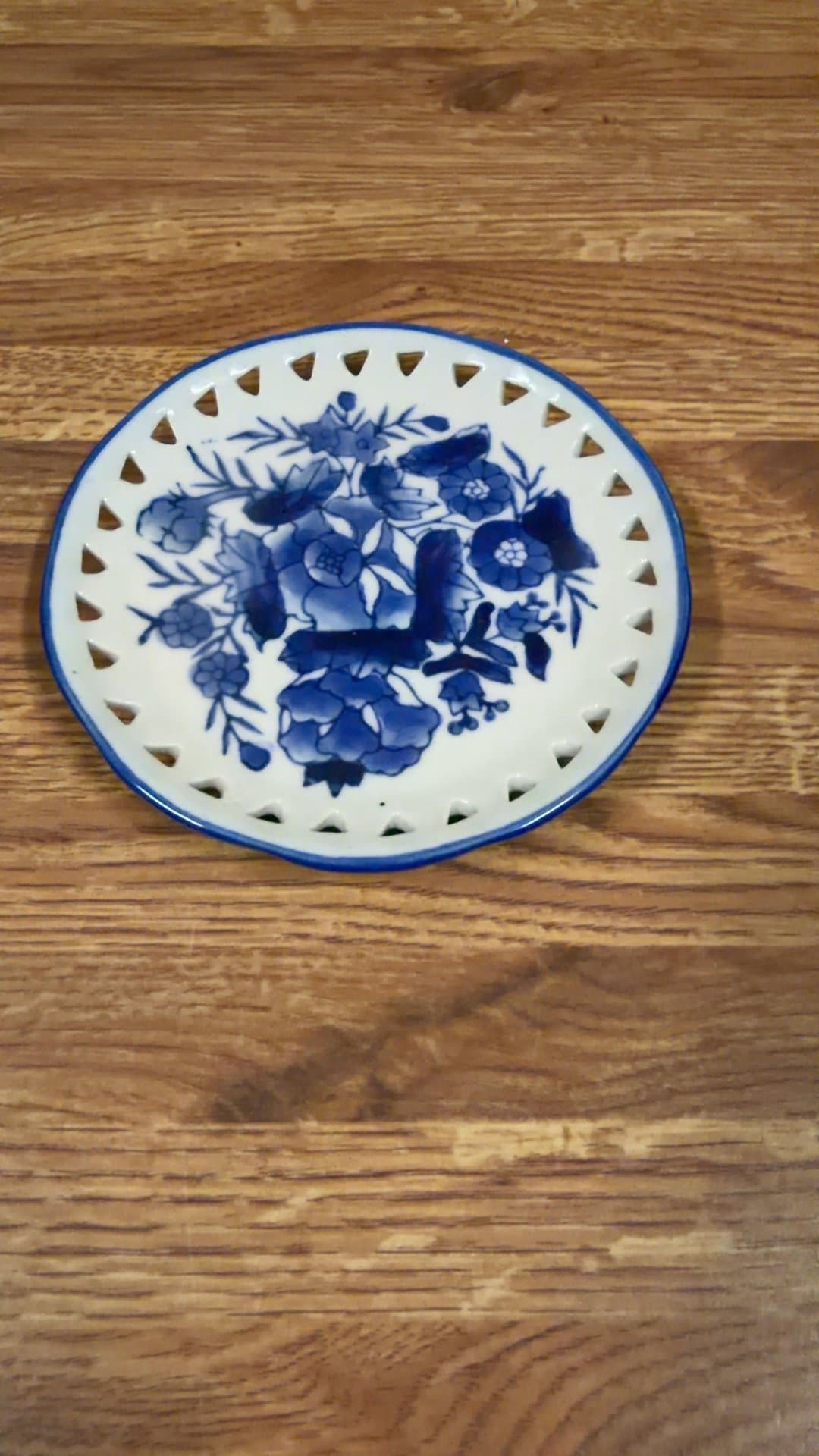 Blue and White Porcelain Plate - Image 1
