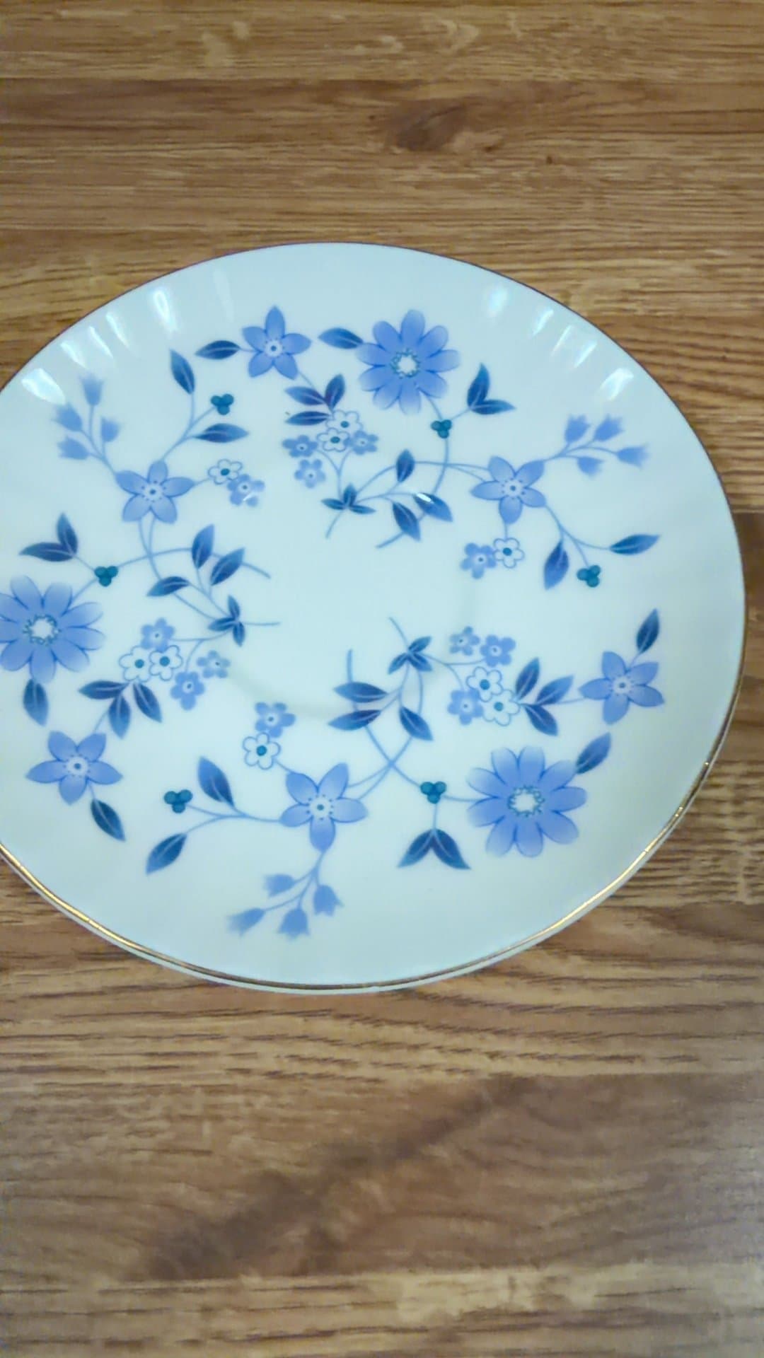 Blue Flower Royal Kensington Fine Bone China saucer - Image 1