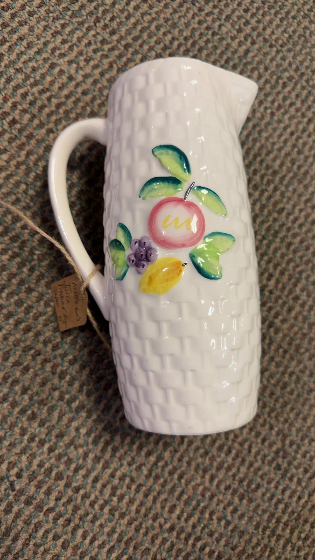 1950s-60s Japanese Ceramic Juice Pitcher - Image 1