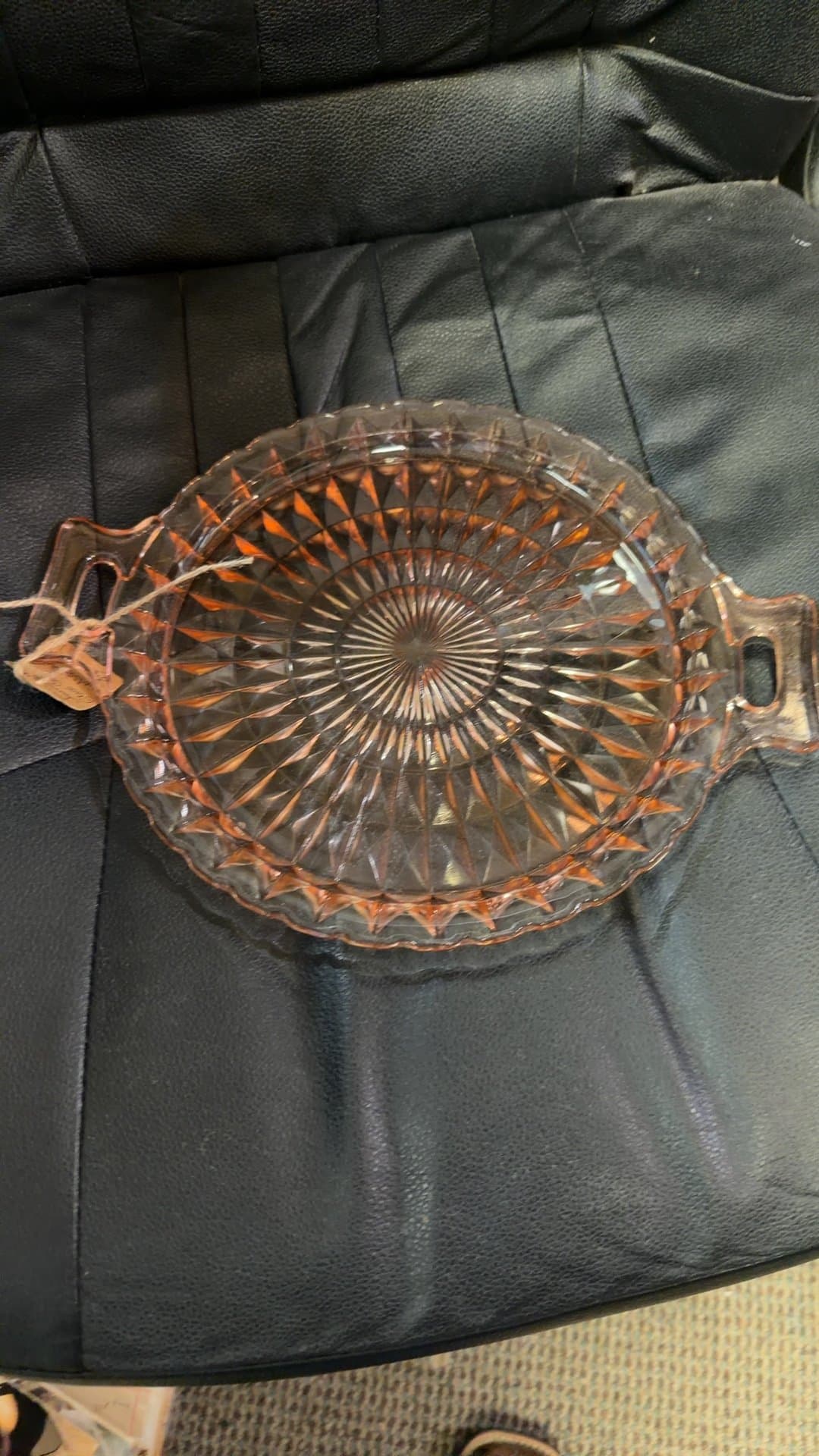 Jeannette Glass Co. Windsor Diamond Serving Platter - Image 1