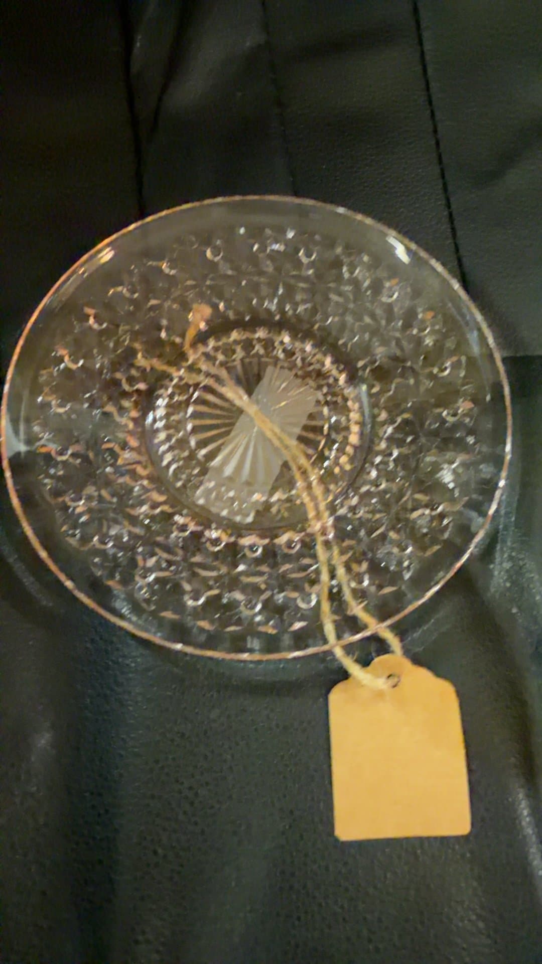 Jeanette Glass Co 'Holiday' Buttons & Bows Plate - Image 1