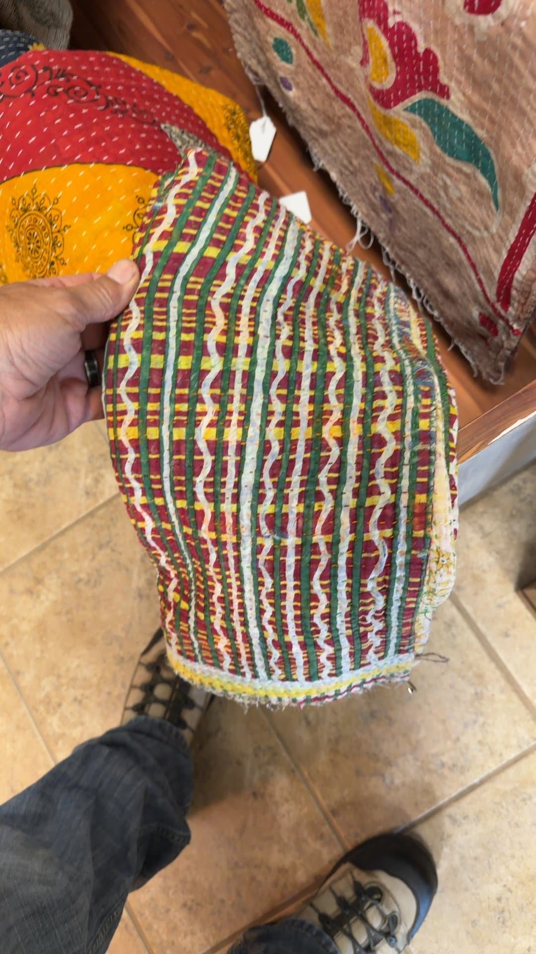 Reversible Kantha Throw