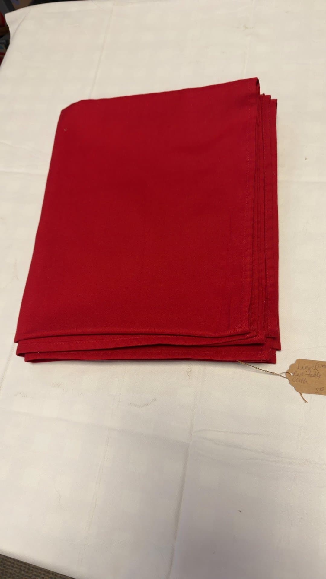 Red Tablecloth 52x114 - Image 1