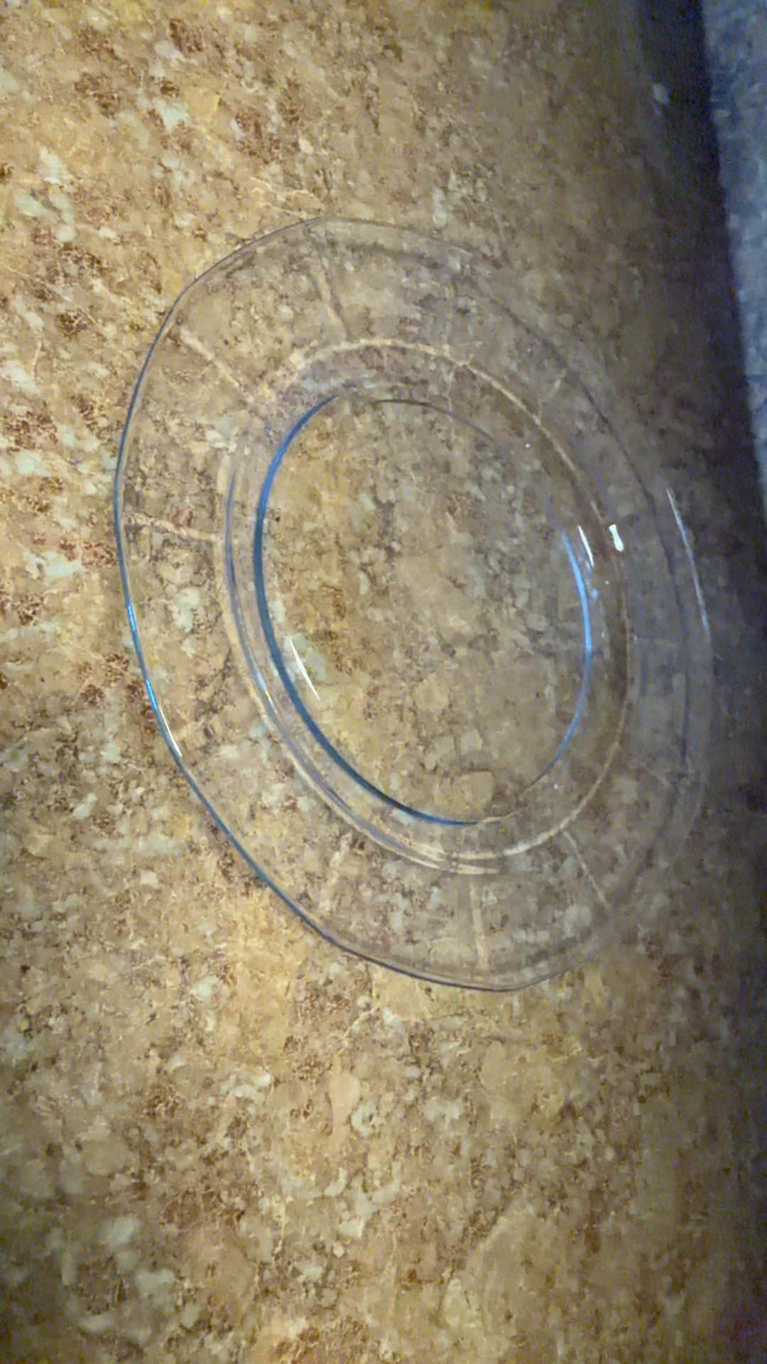 Libbey Clear "Gibraltar" Pattern salad plate - Image 1