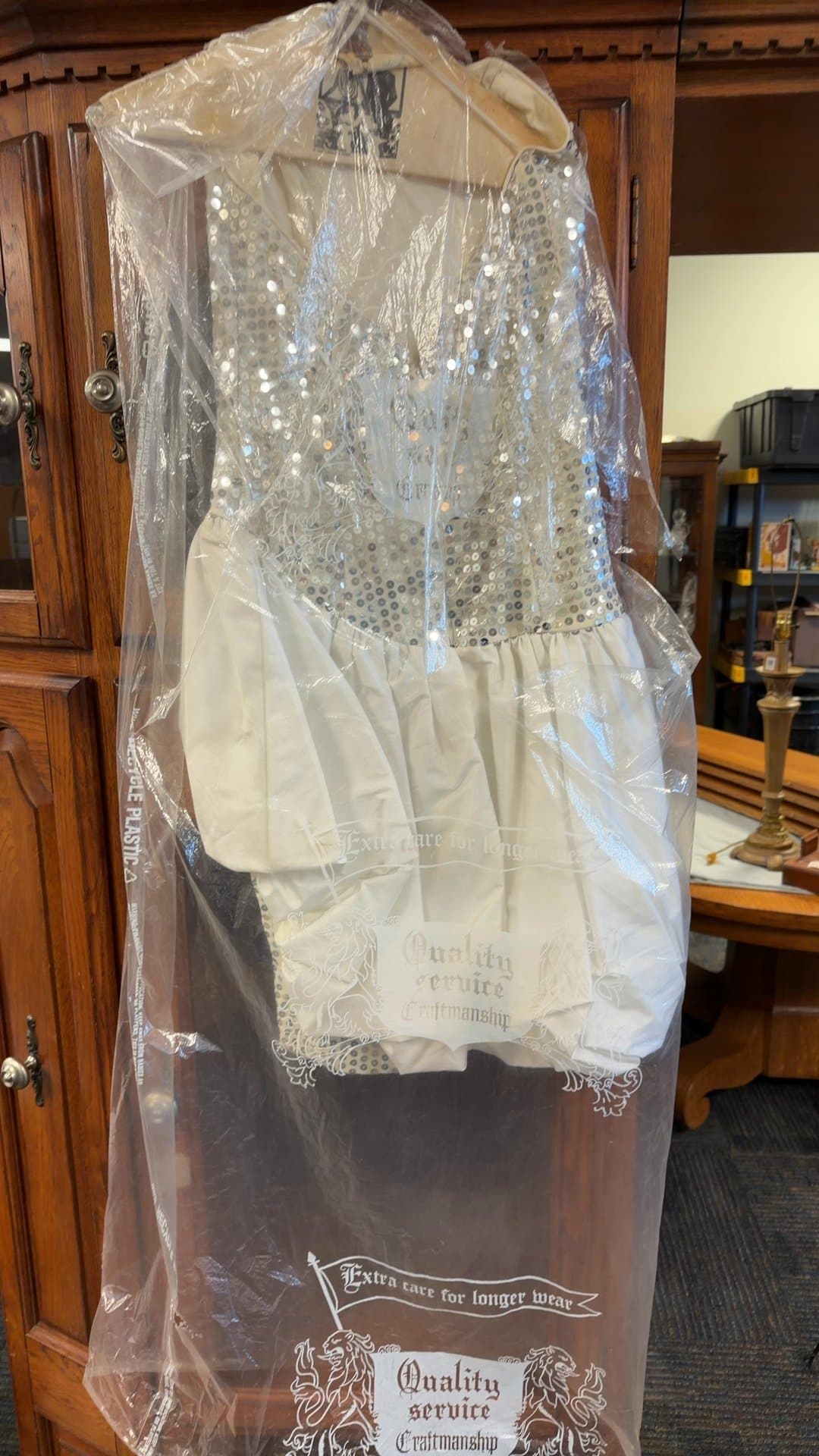 Vintage Sequin Cocktail Dress - Image 1