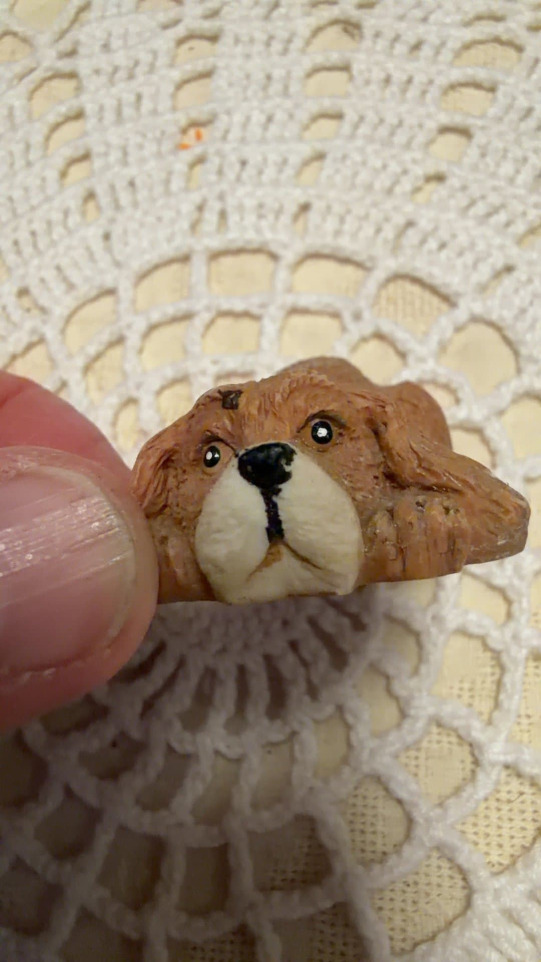 Miniature Resin Dog Figurine - Image 1
