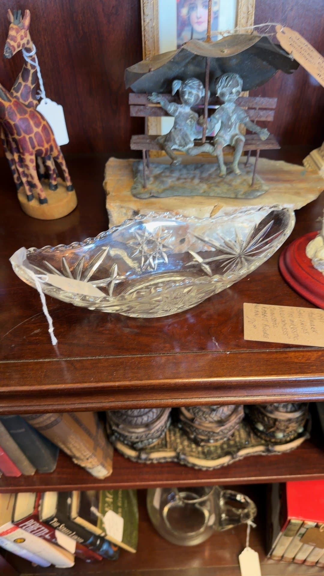 Cut Glass Candy Dish - Image 1