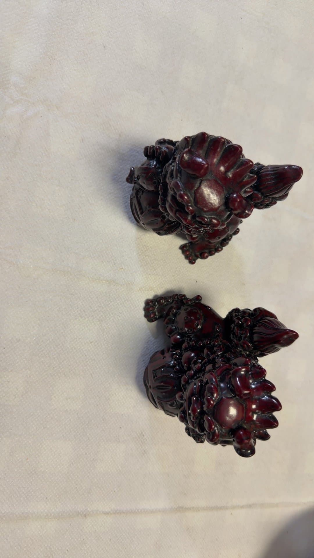 Pair of Chinese Foo Dog Statues - Image 1