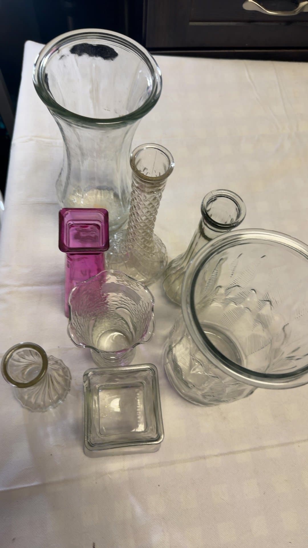 Assorted Glass Vases and Containers - Image 1