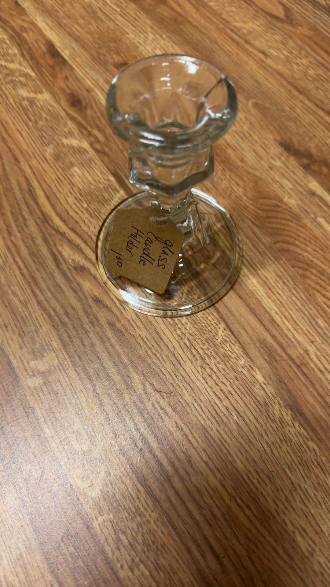 Glass Candle Holder - Image 1