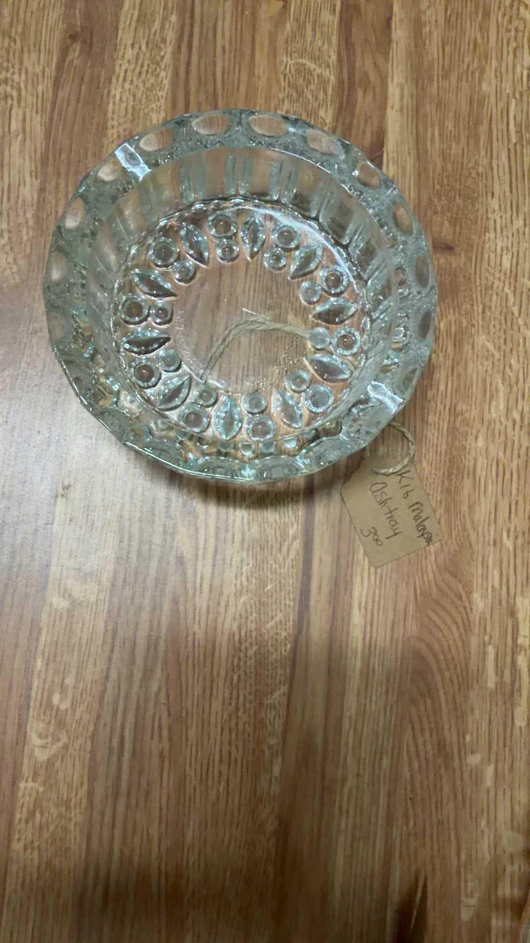 Vintage Glass Ashtray - Image 1