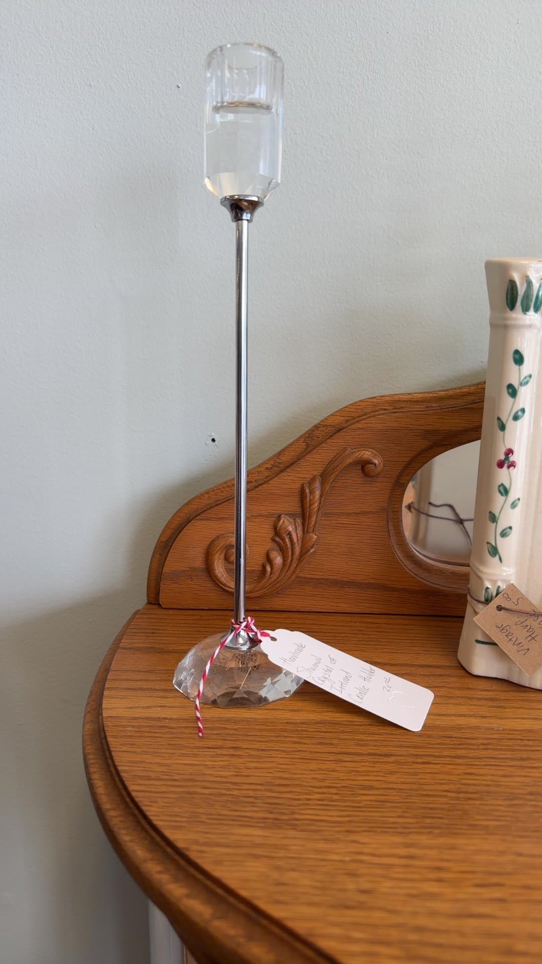 Shannon Crystal Candle Holder - Image 1