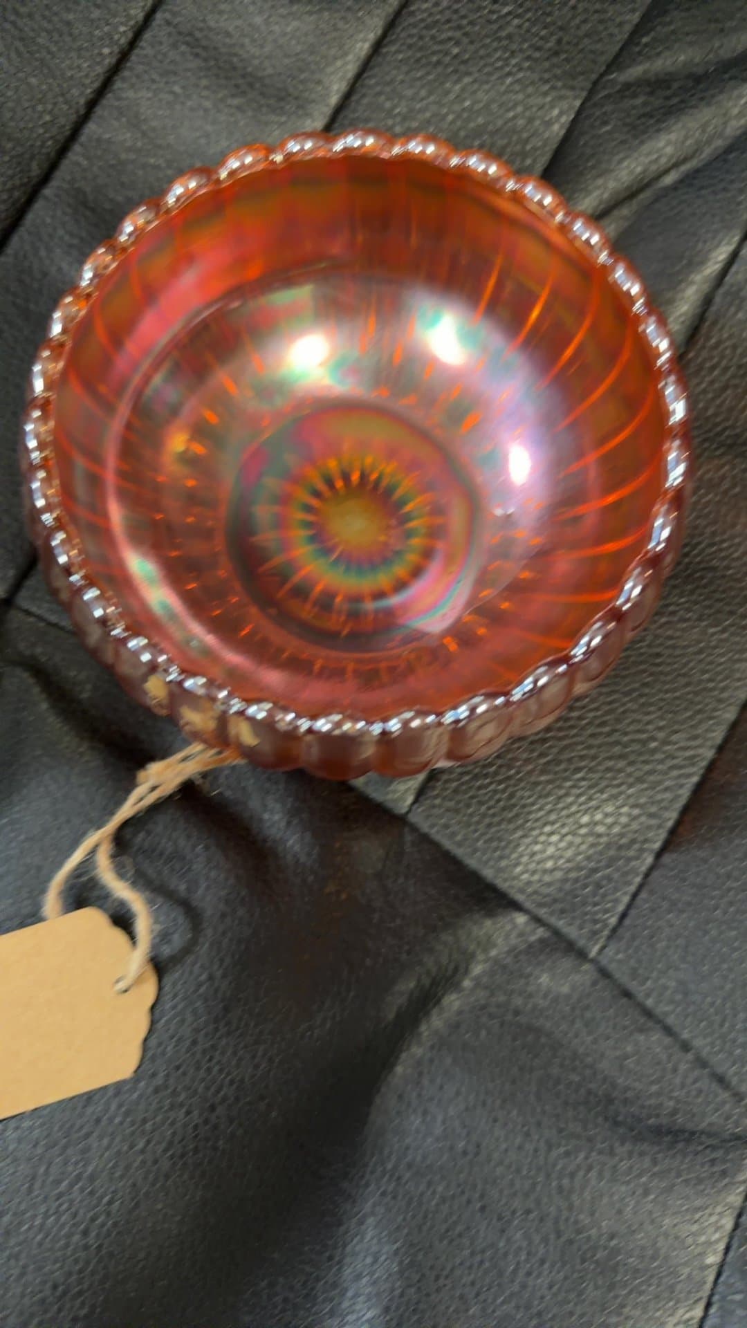1920s-30s Imperial Glass 'Pillar Flute' Rose Bowl - Image 1