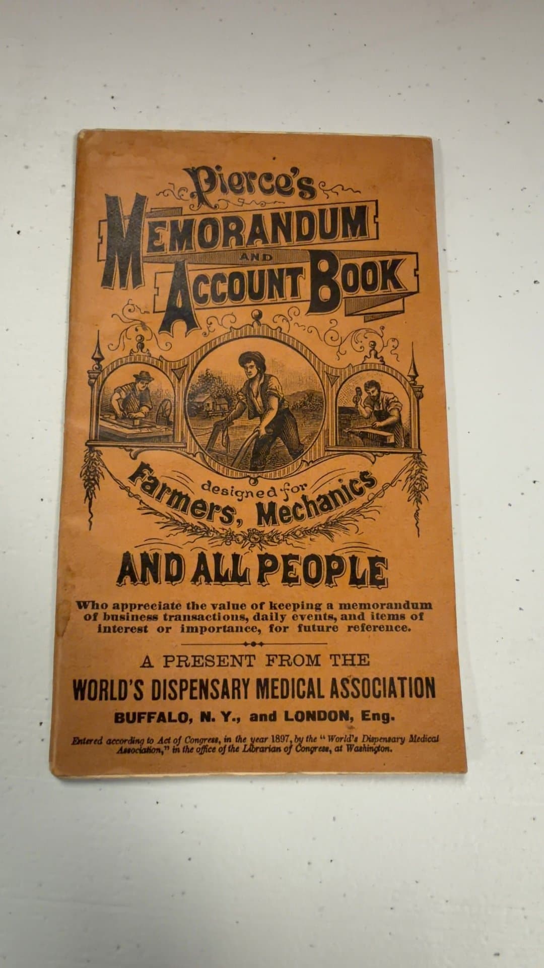 Pierce's Memorandum and Account Book - Image 1