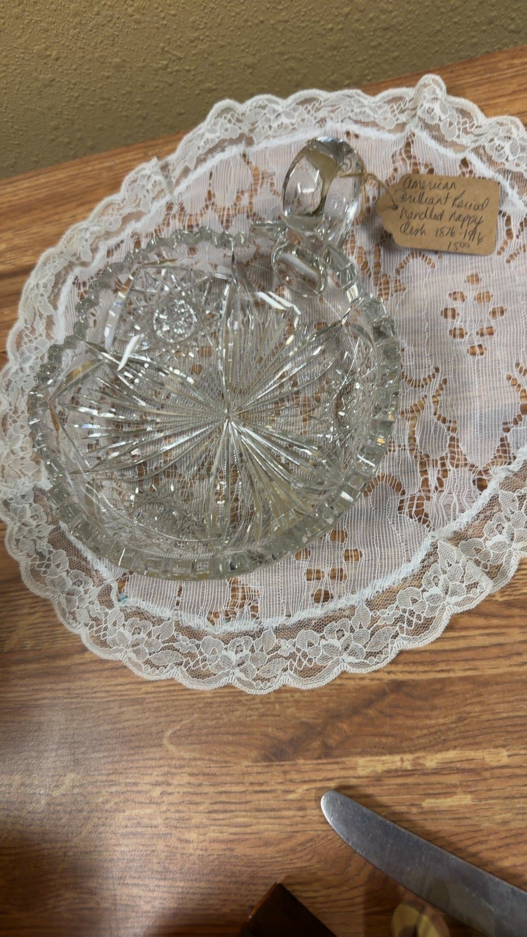 American Brilliant Period Cut Glass Nappy - Image 1