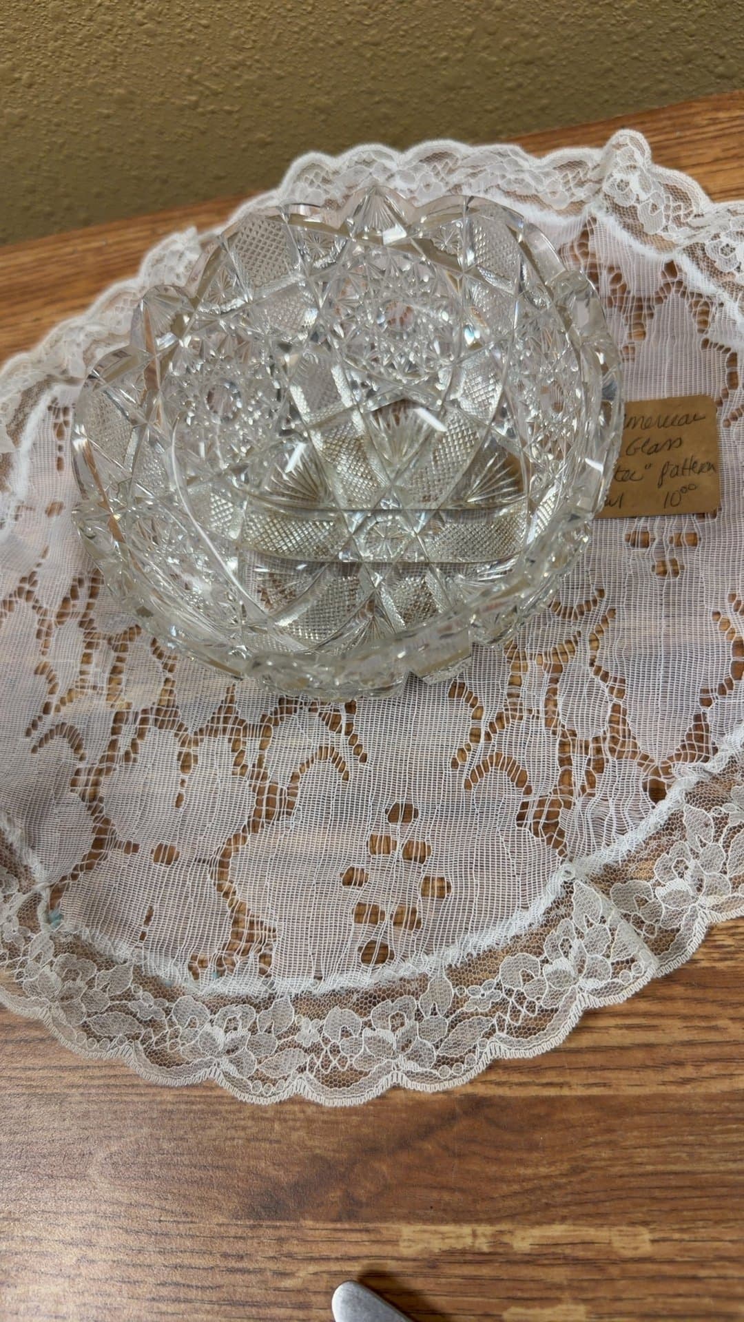 American Brilliant Cut Glass Bowl - Image 1