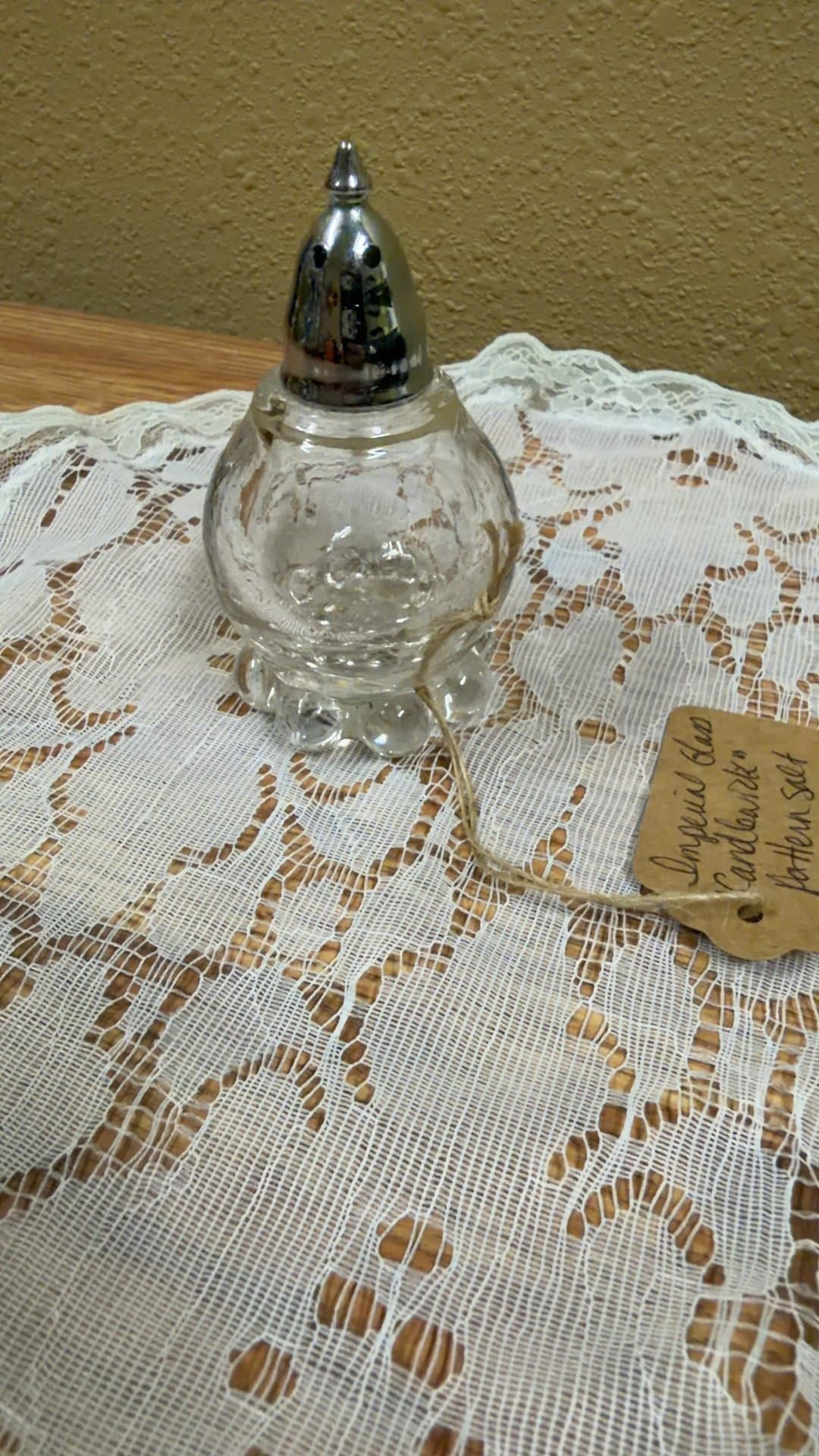 Imperial Glass Candlewick Pattern Salt Shaker - Image 1