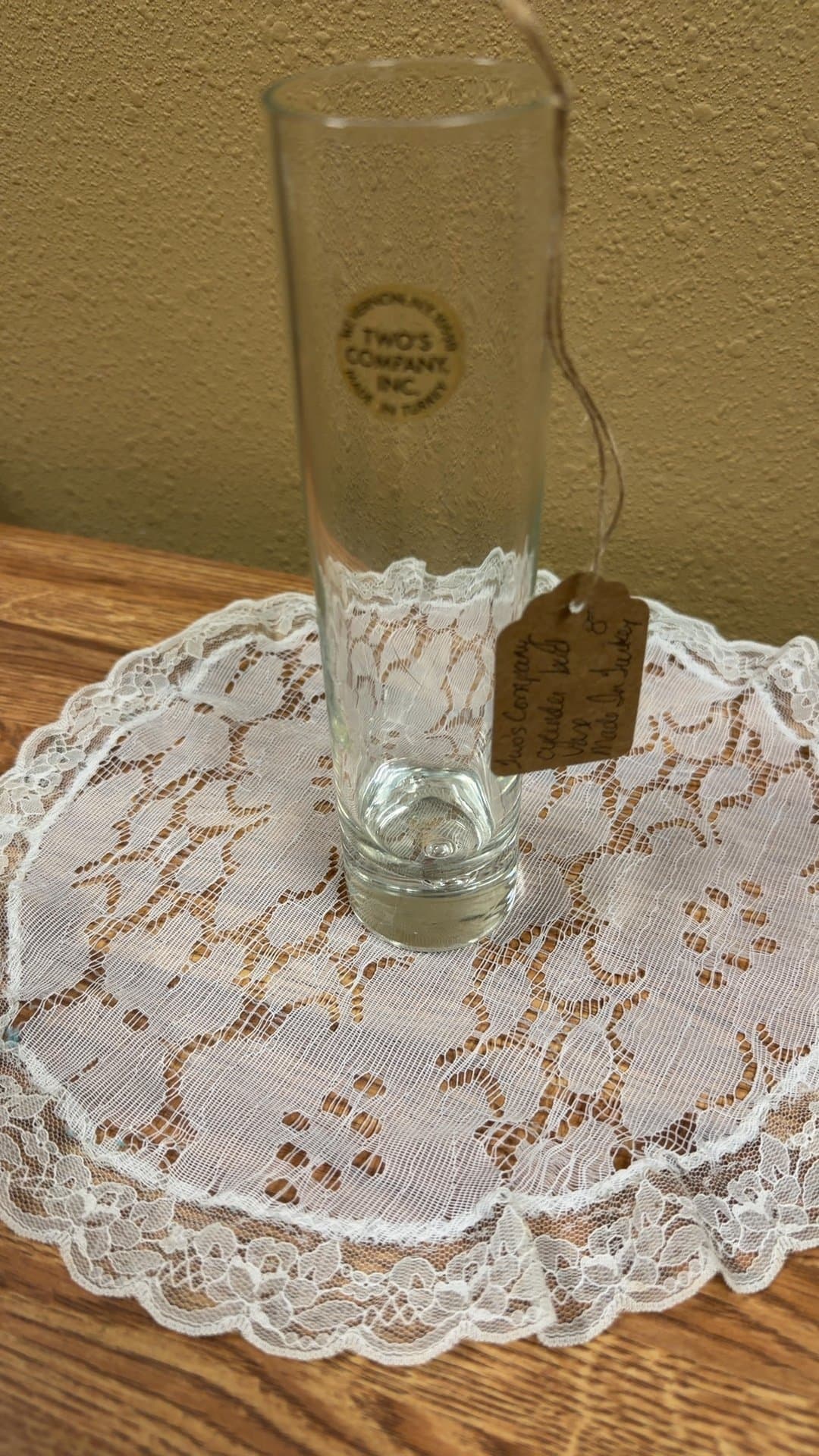 Two's Company Cylinder Bud Vase - Image 1