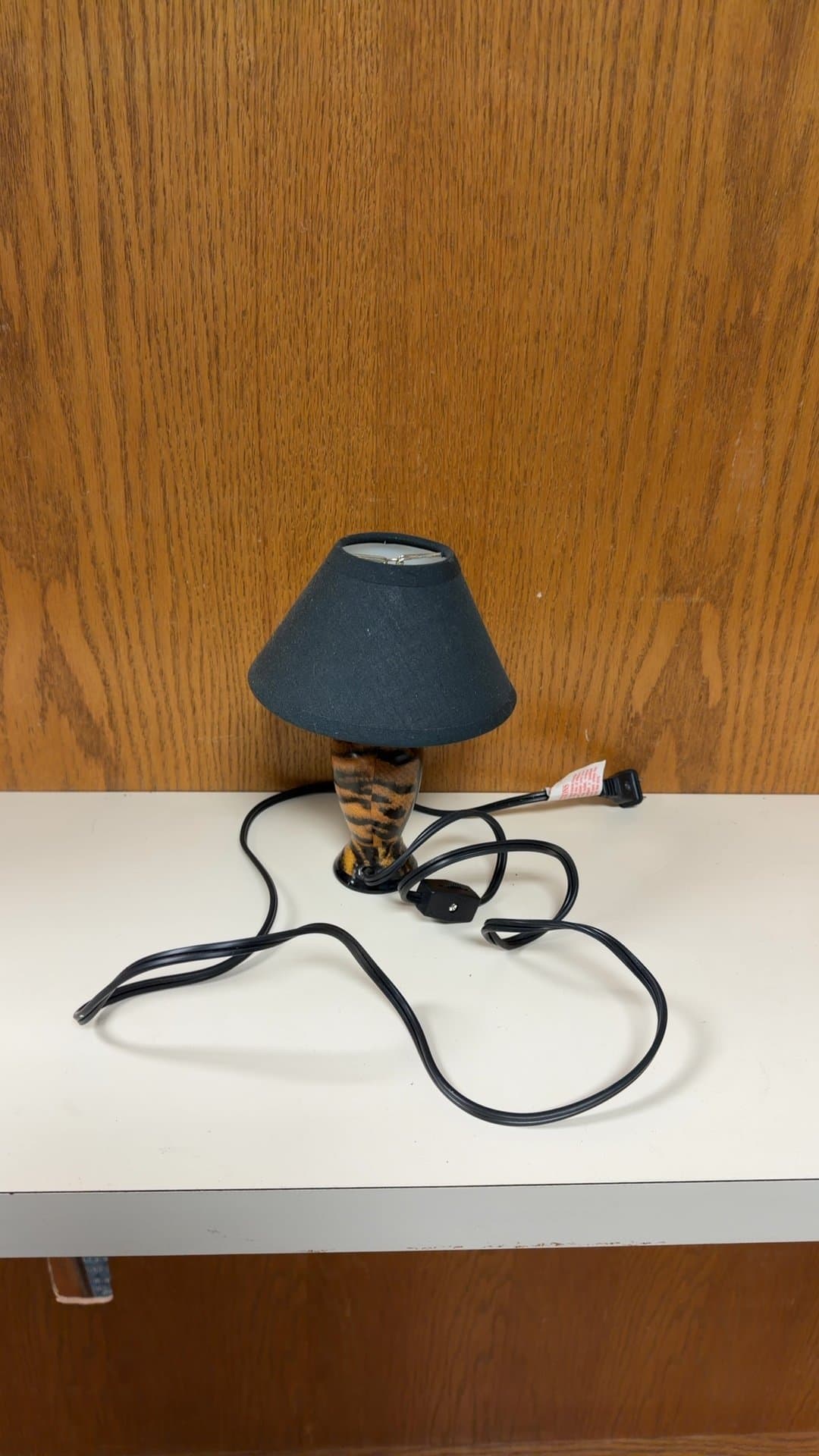 Tiger Print Mini Table Lamp - Image 1