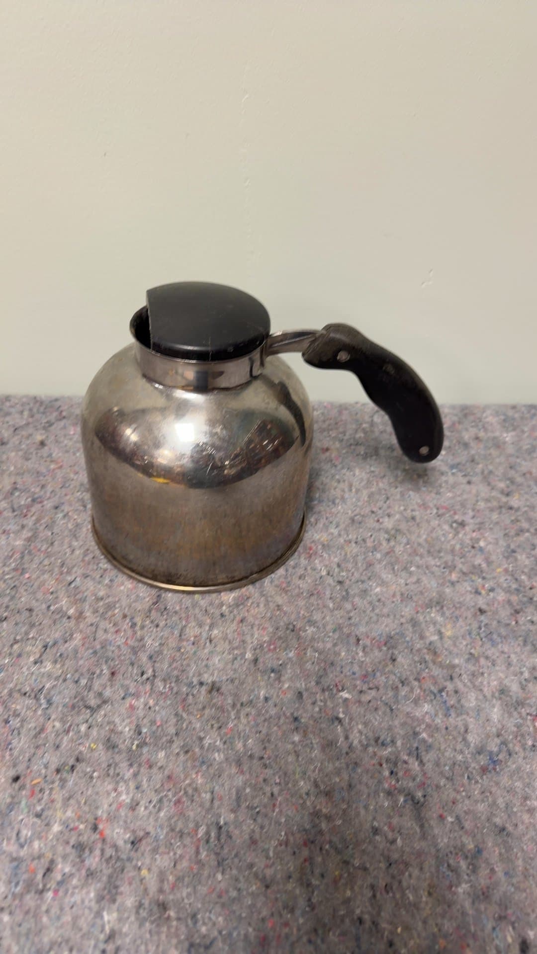 Vintage Stainless Steel Kettle - Image 1