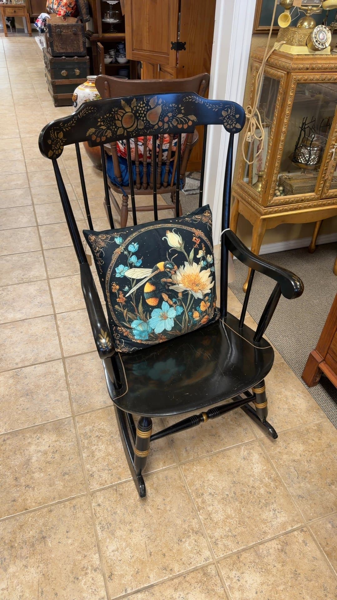 Vintage Painted Rocking Chair