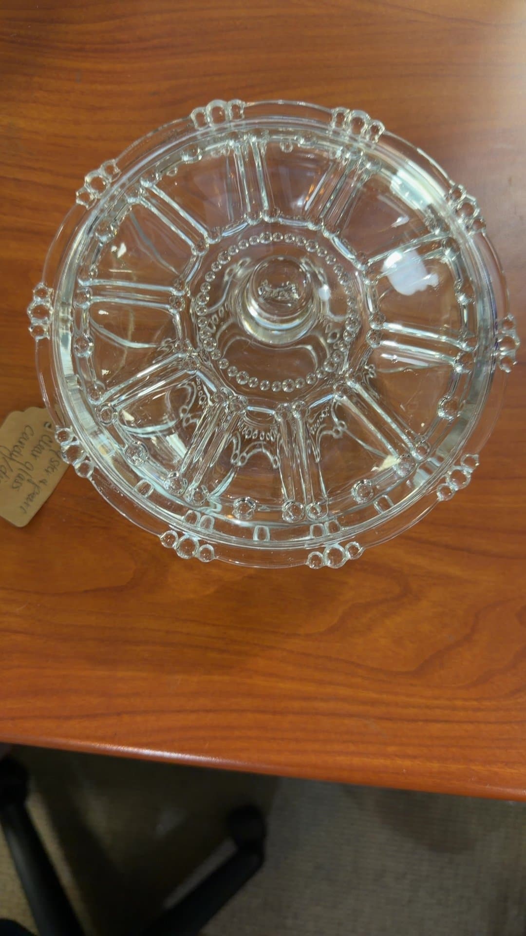 Vintage Clear Glass Candy Dish - Image 1