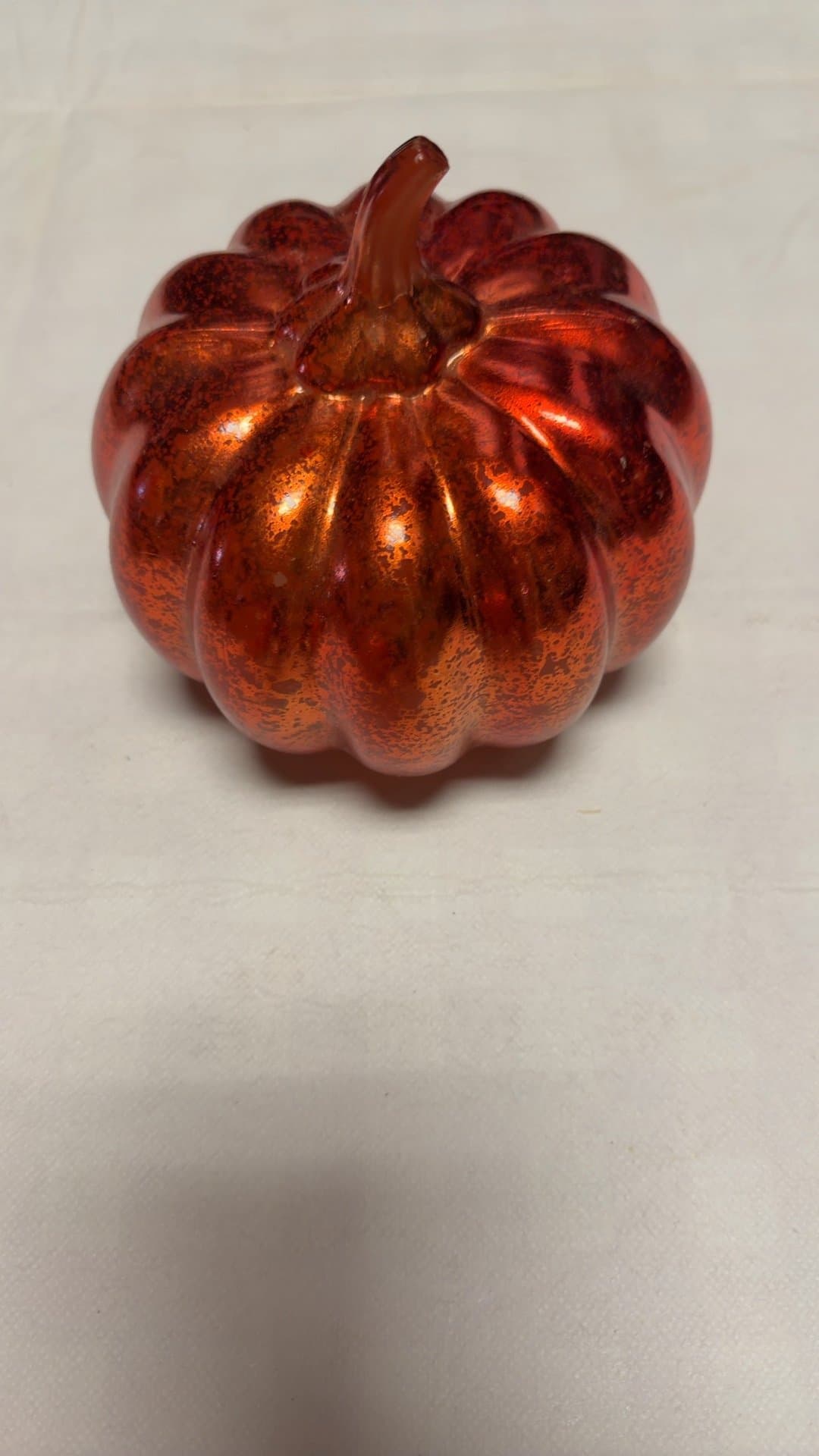 Decorative Glass Pumpkin - Image 1