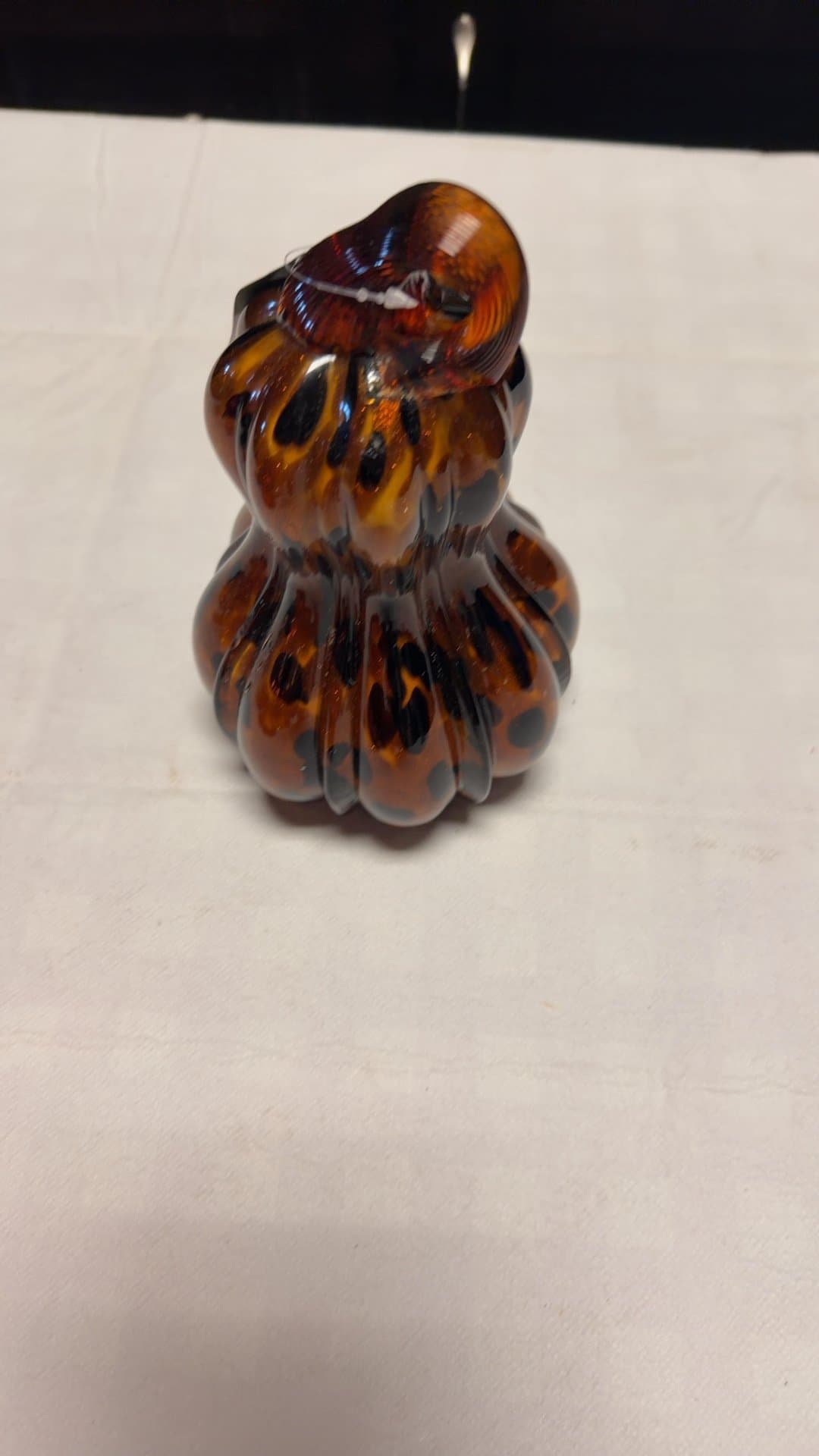 Pier 1 Imports Art Glass Leopard Spot Gourd - Image 1