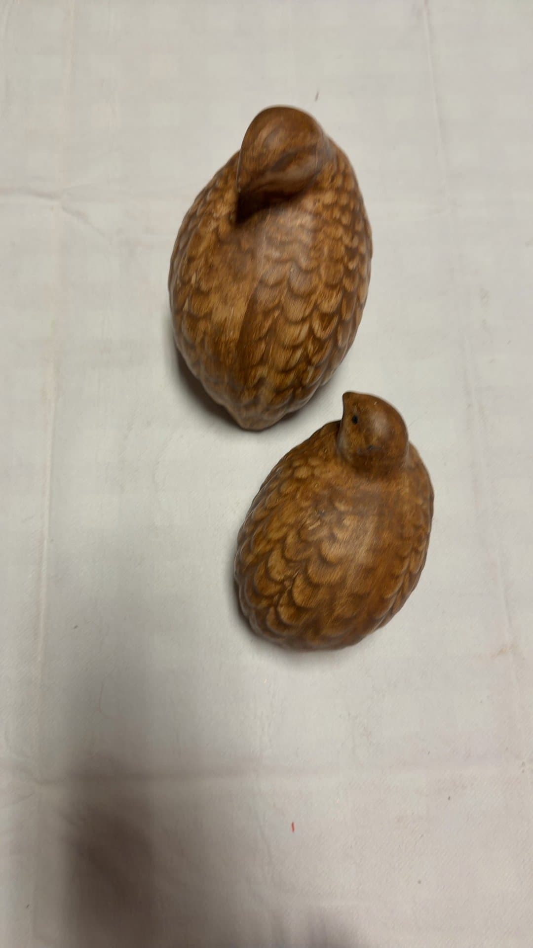 Ceramic quail figurines - Image 1