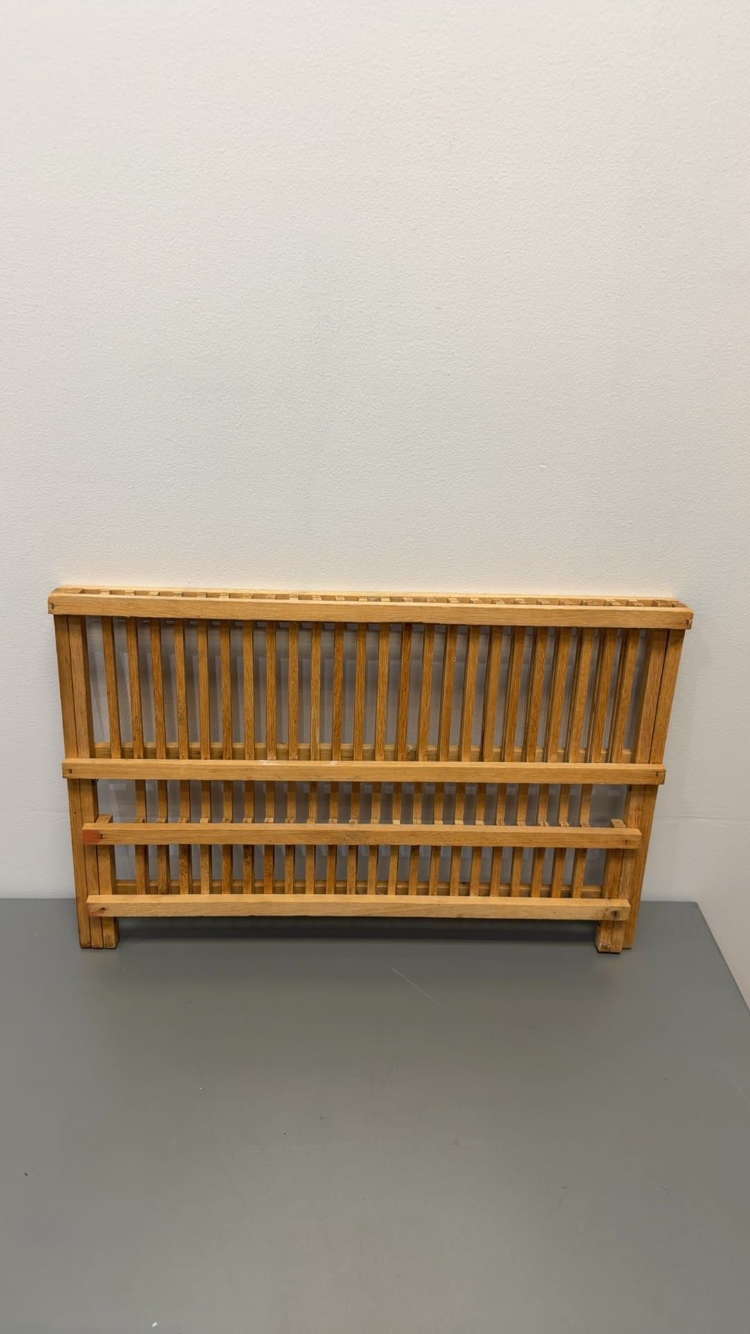 Folding Wooden Dish Drying Rack - Image 1
