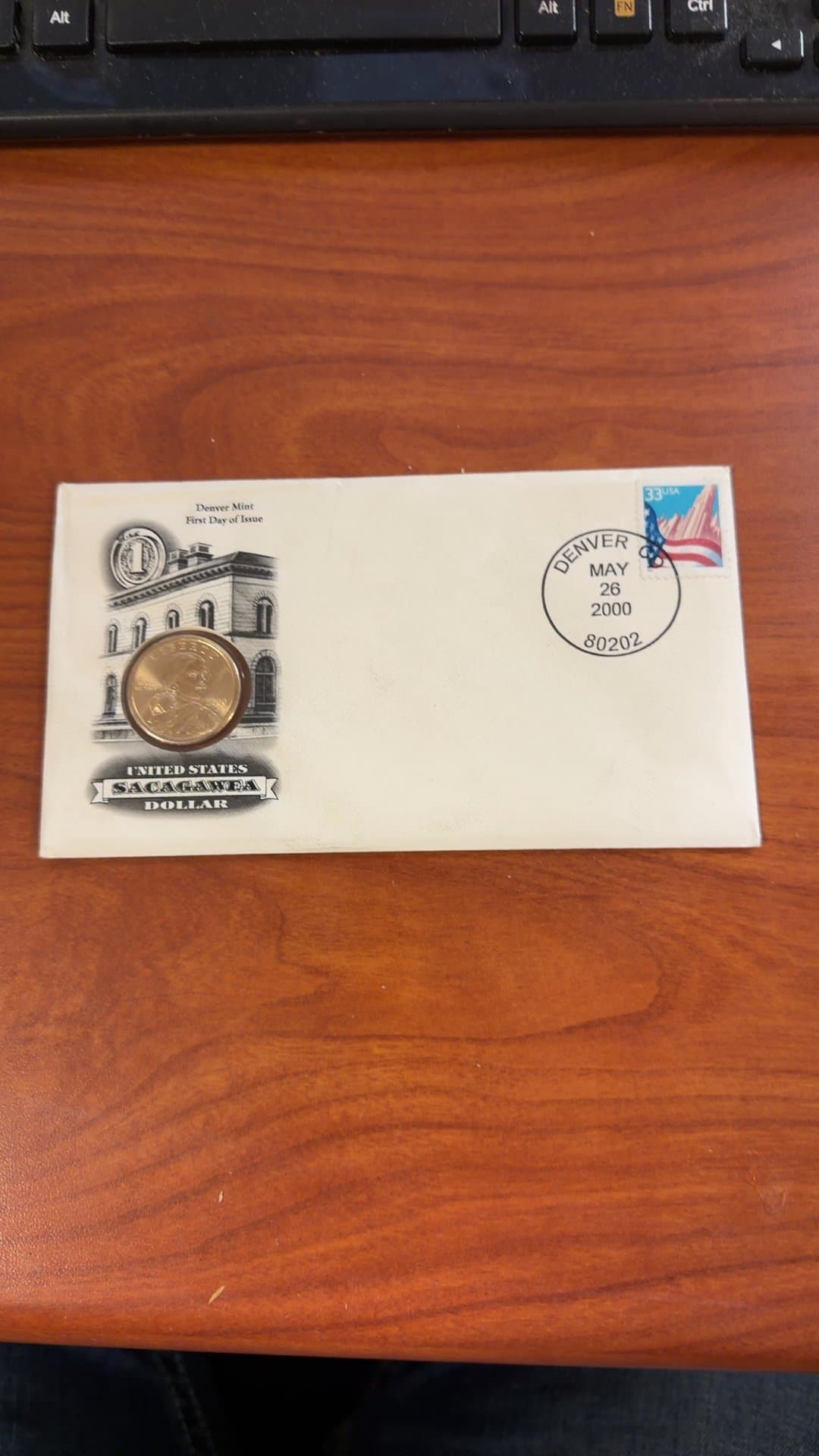 2000 Sacagawea Dollar First Day of Issue Coin Cover - Image 1