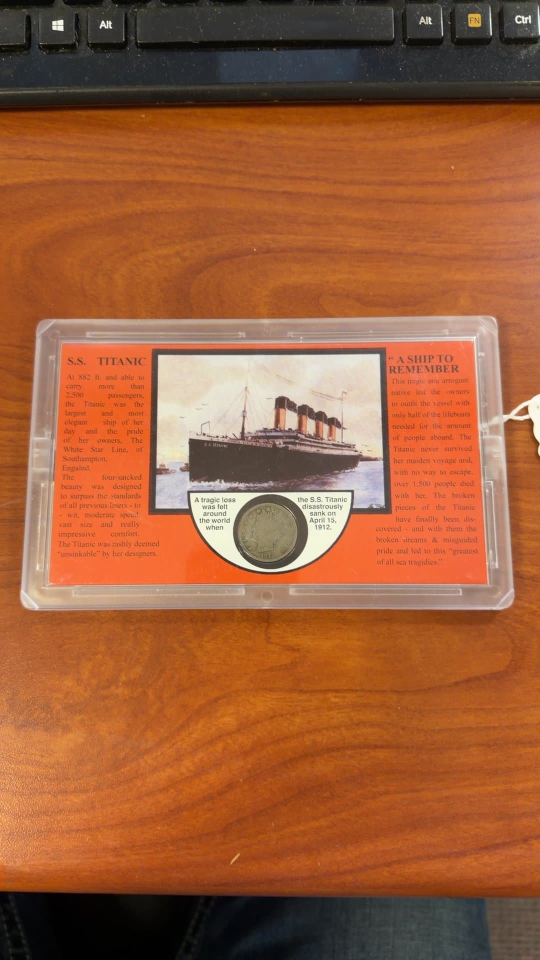 S.S. Titanic Commemorative Coin Display - Image 1
