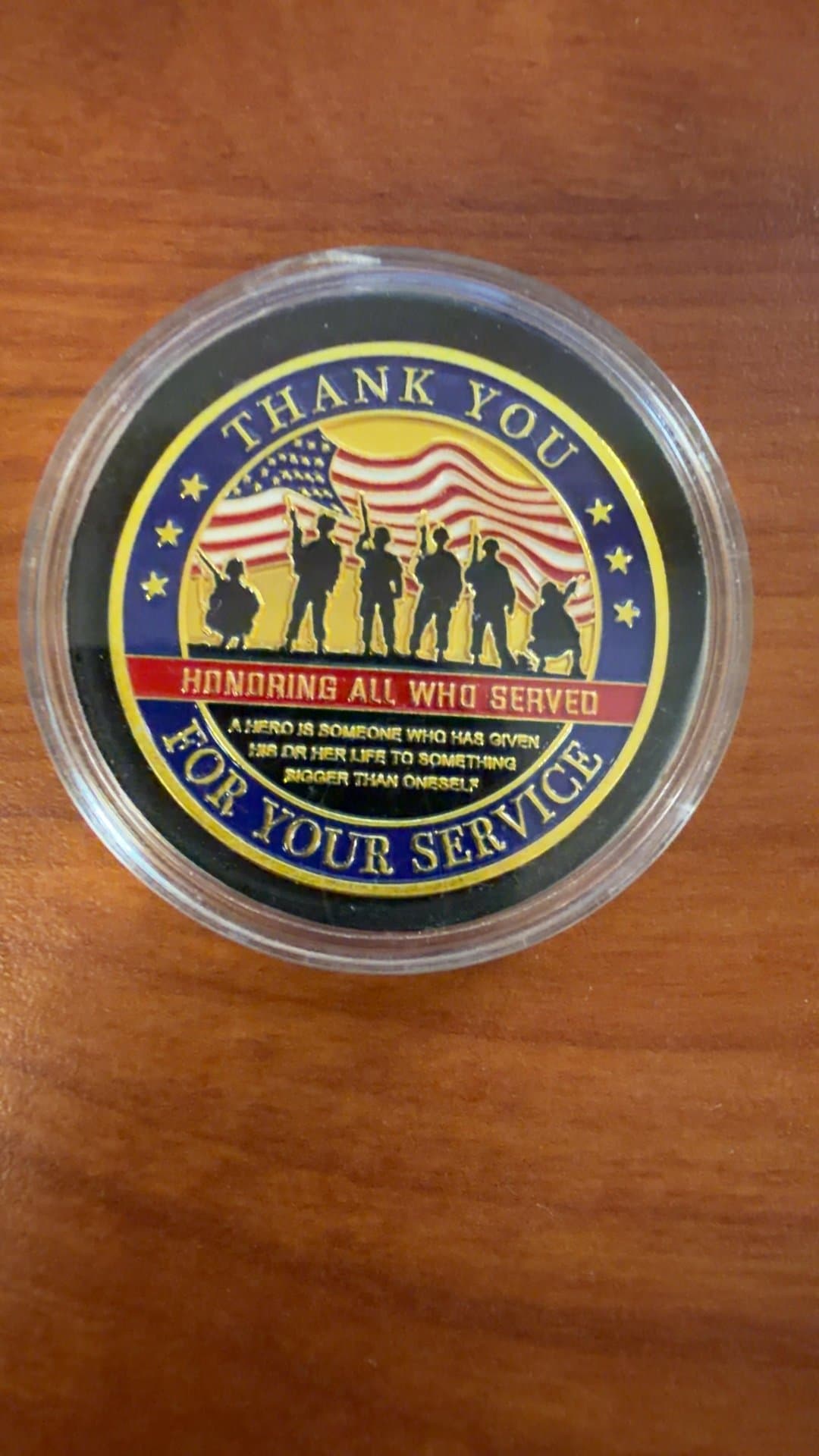 Military Veteran Appreciation Challenge Coin - Image 1