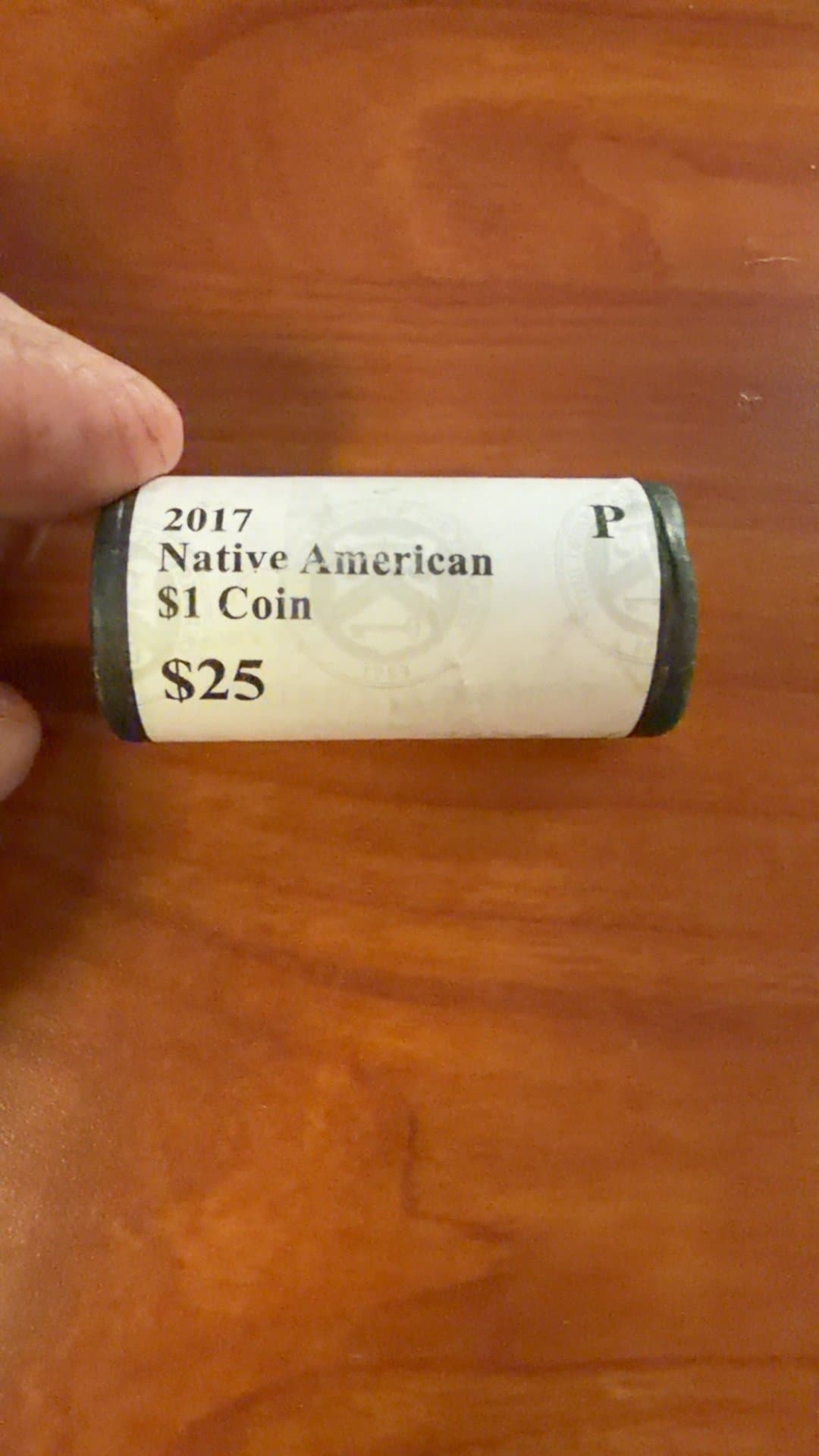 2017 Native American $1 Coin Roll - Image 1