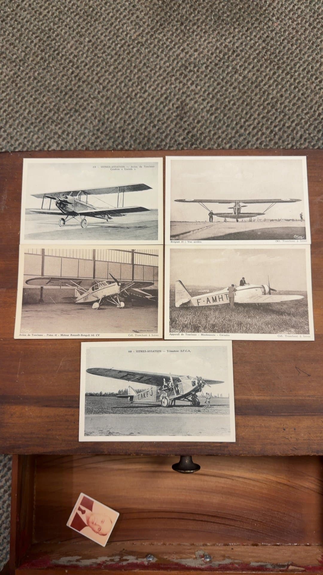 Vintage Aviation Postcards Set - Image 1