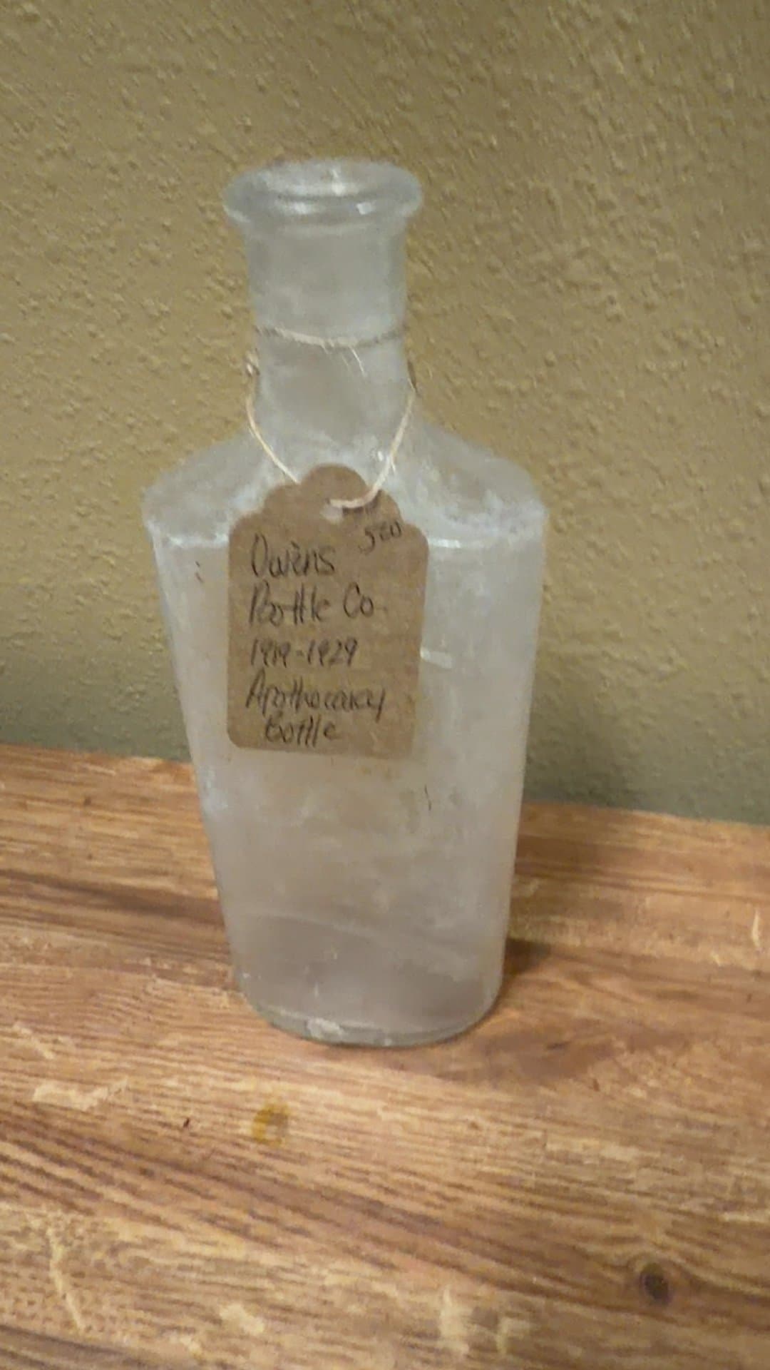 Owens Bottle Co Apothecary Bottle (1908-1929) - Image 1