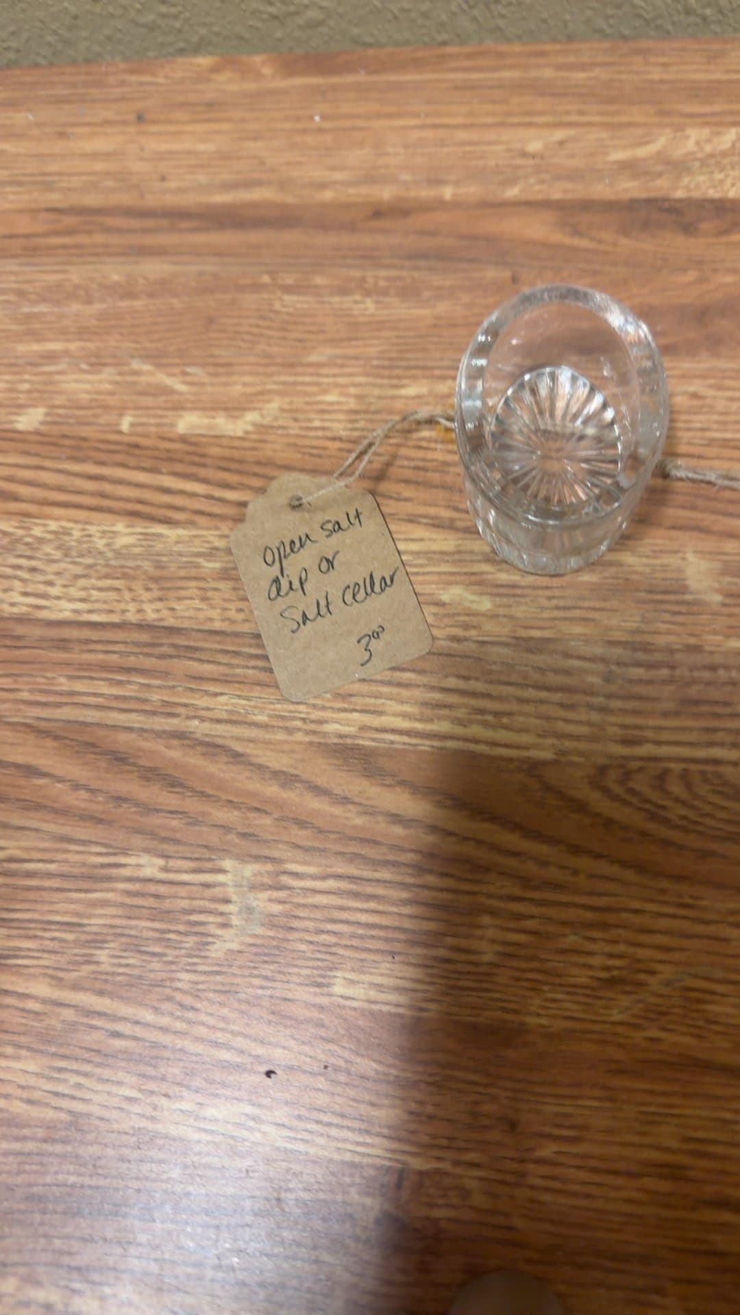 Vintage Glass Salt Cellar - Image 1