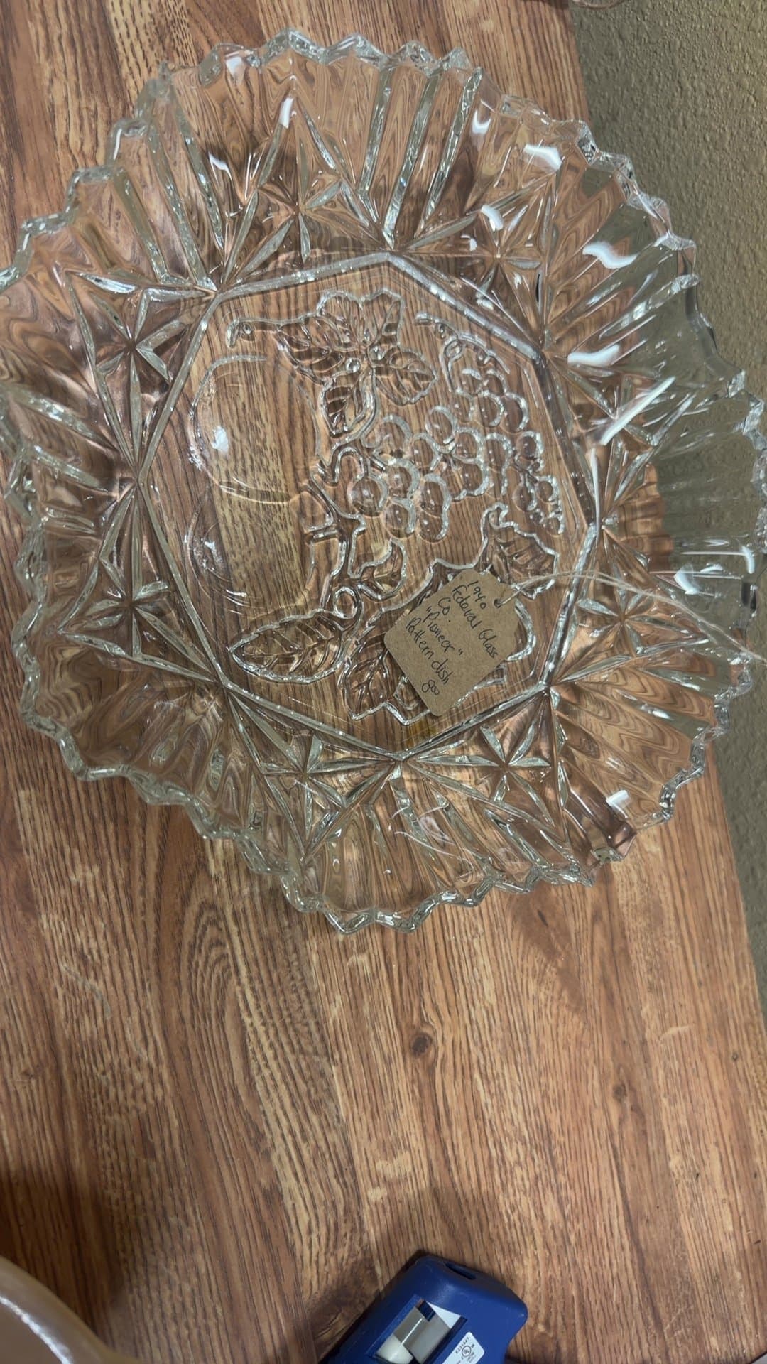 Vintage Federal Glass Fruit Pattern Bowl - Image 1
