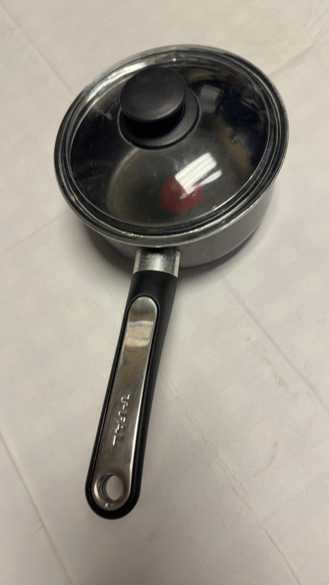 T-fal Nonstick Saucepan with Glass Lid - Image 1