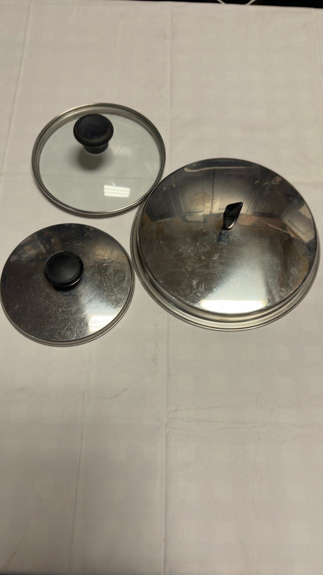 Set of Three Pot Lids - Image 1