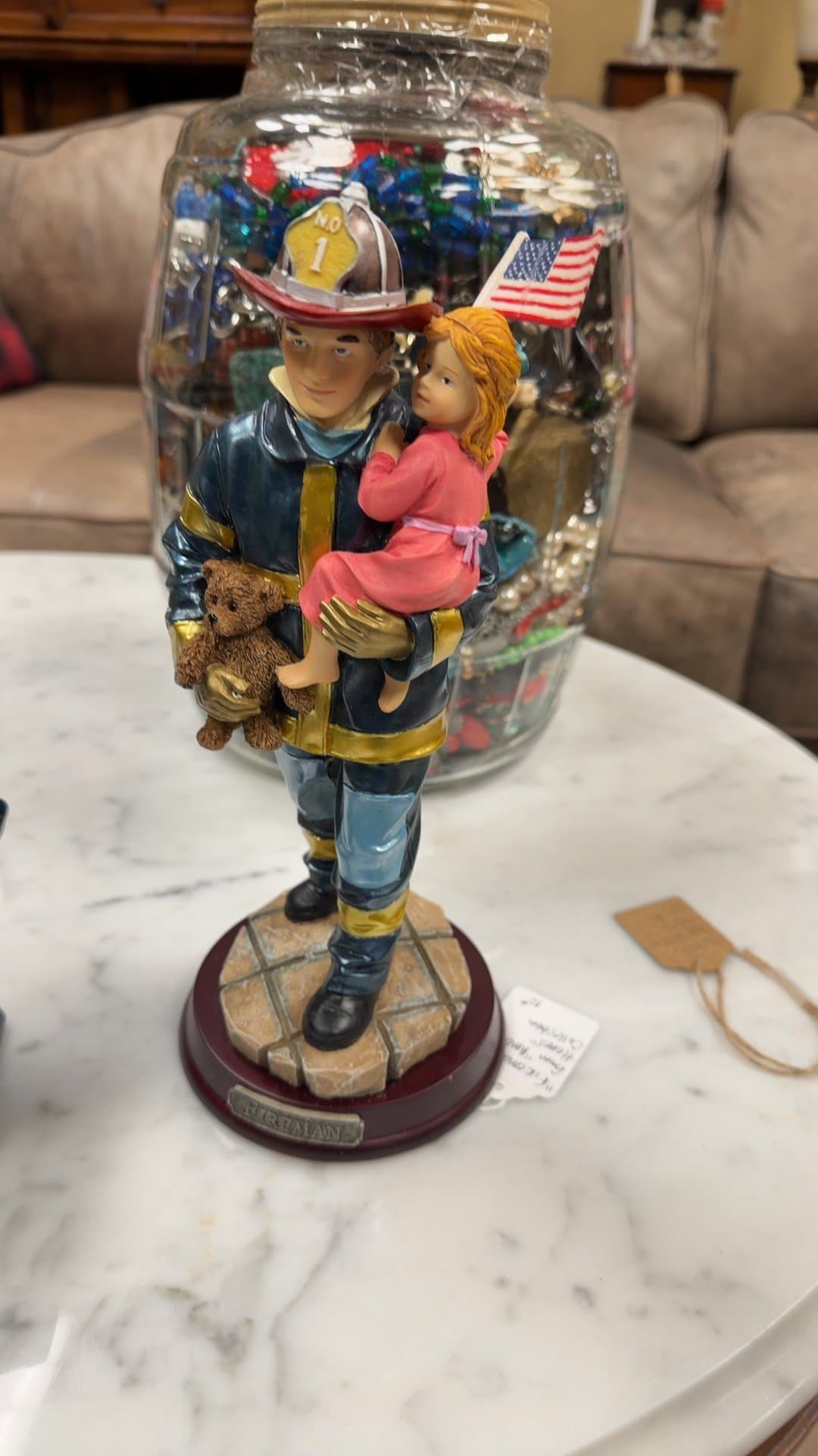 Fireman Figurine from America's Heroes Collection - Image 1