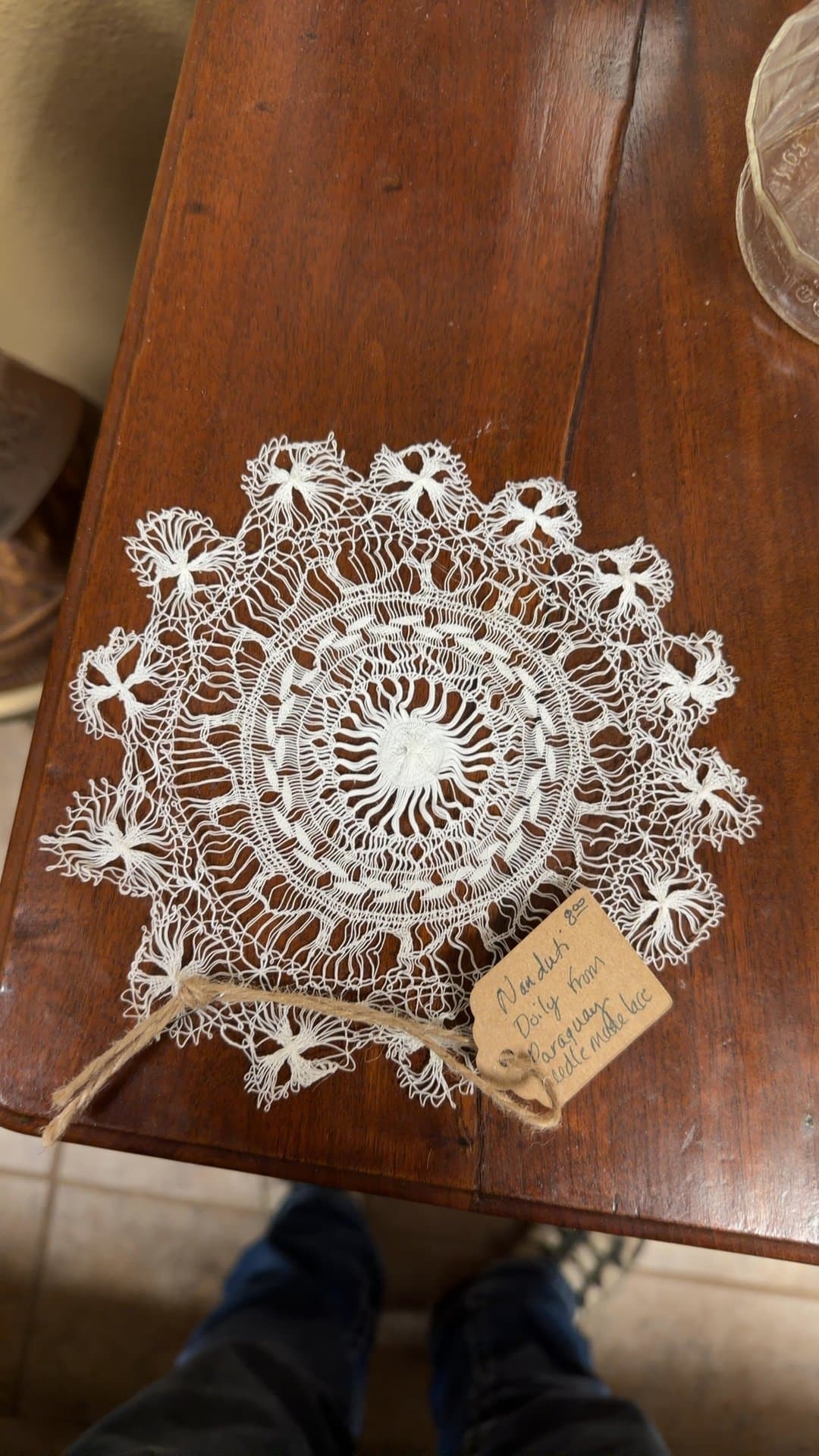 Handmade Lace Doily - Image 1