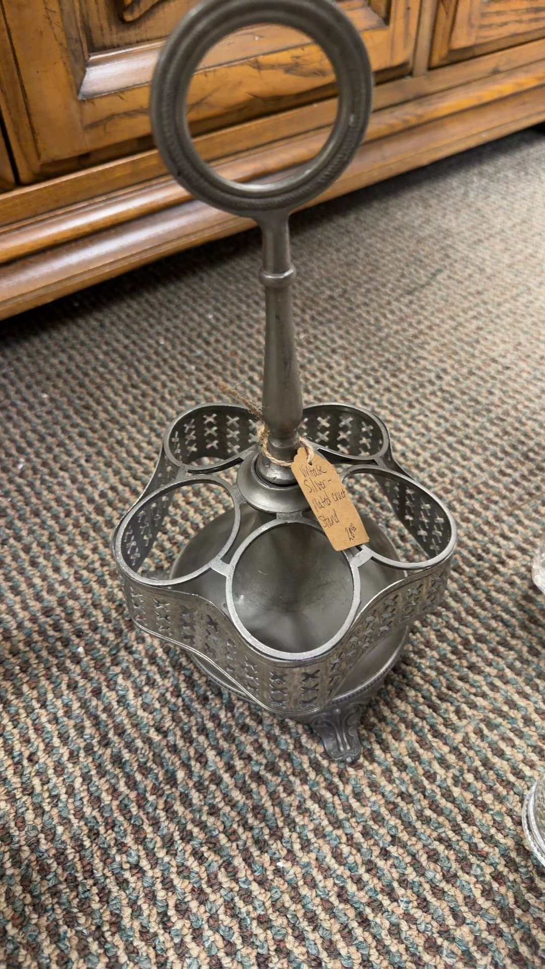 Vintage Silver-Plated Cruet Stand - Image 1