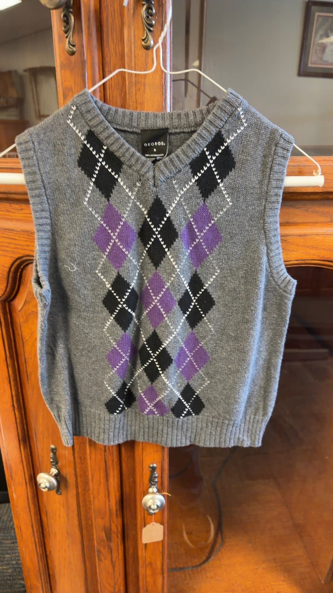 George Argyle Sweater Vest - Image 1