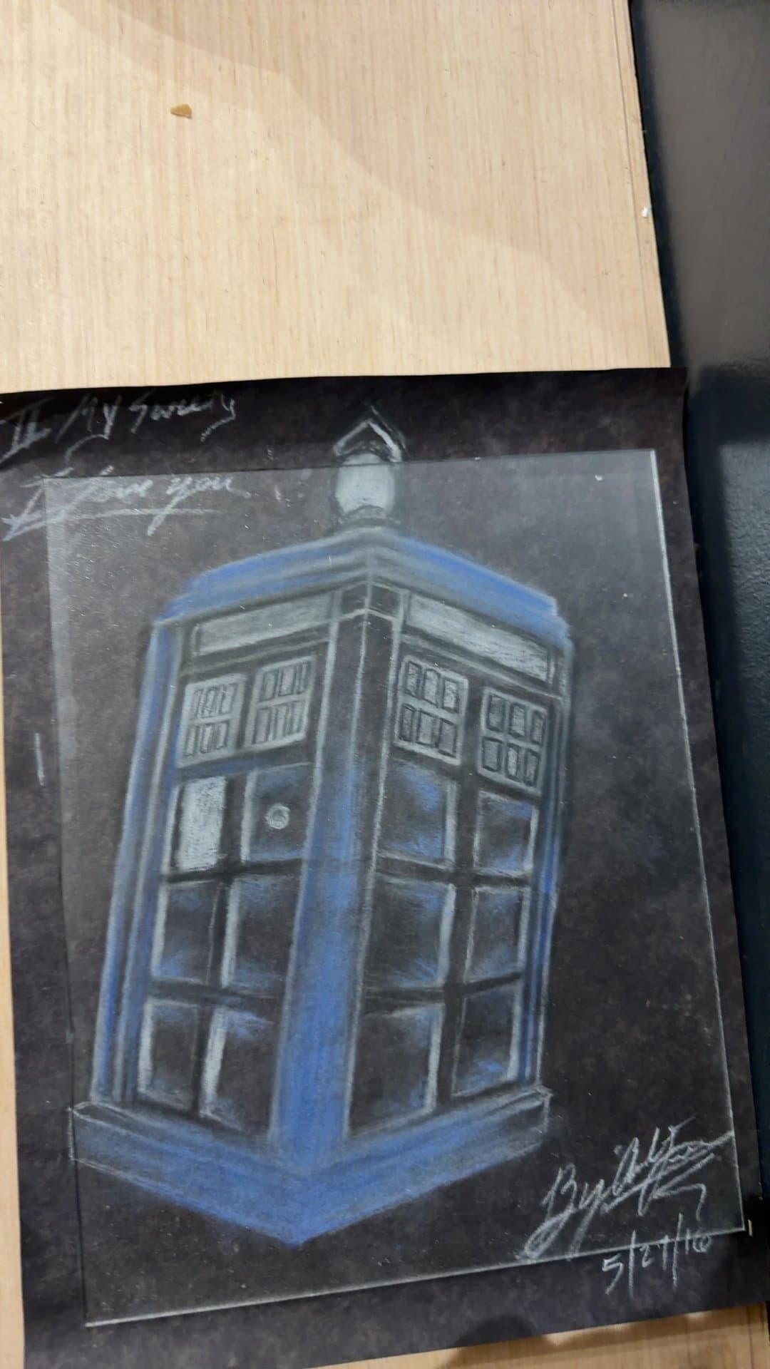 Original Doctor Who TARDIS Fan Art Drawing - Image 1